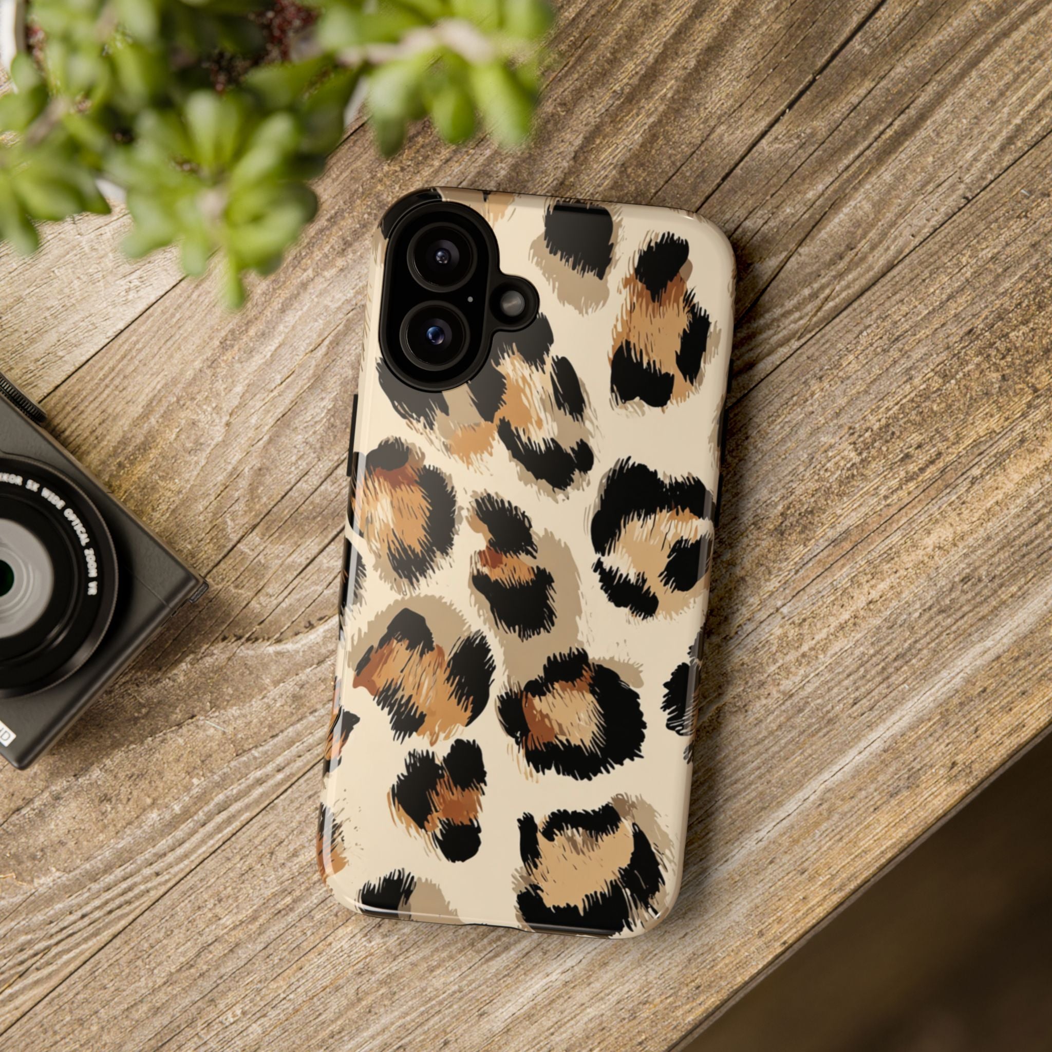 Stylish Leopard Print Phone Case, Animal Print, Tough Case, Gift for Her