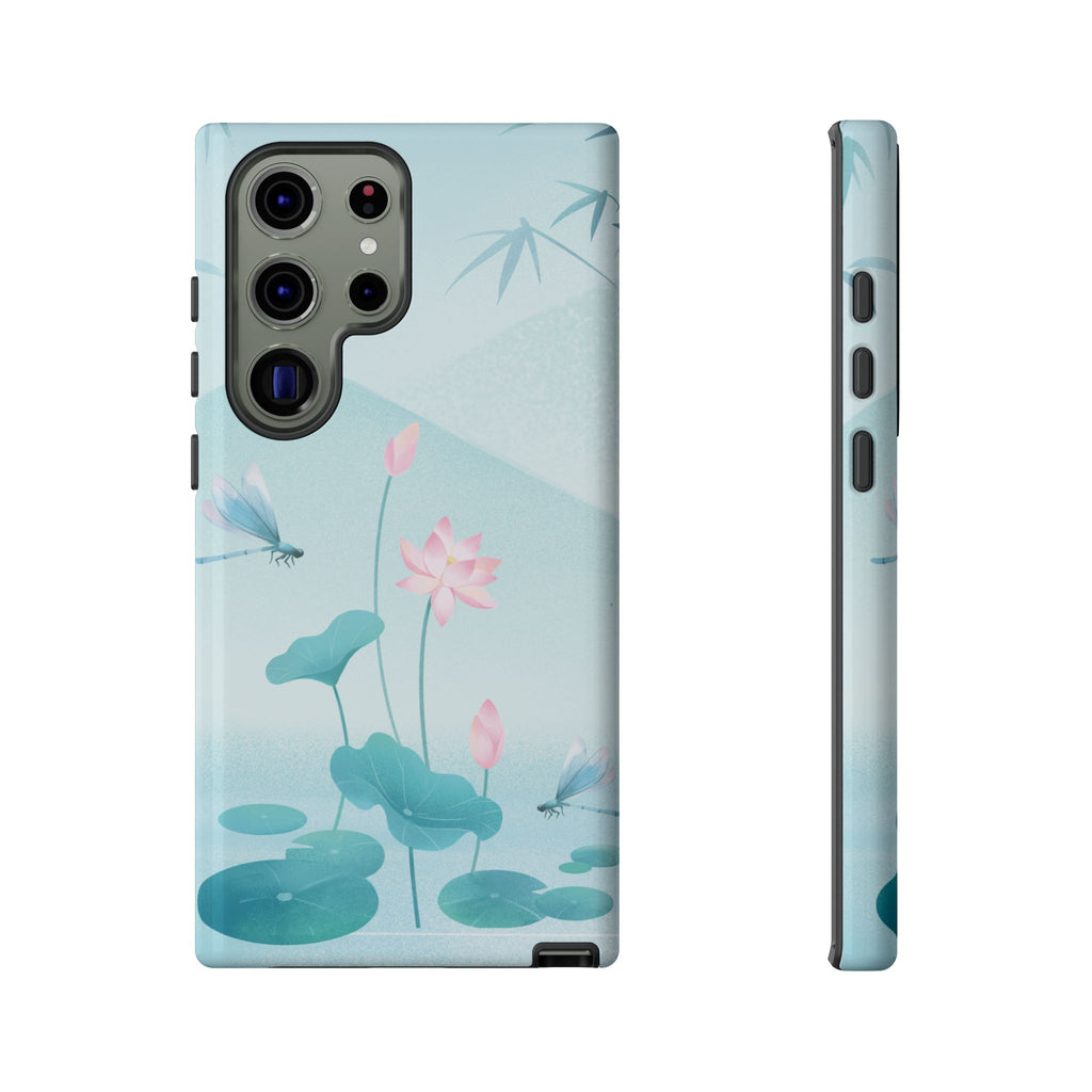 Lotus Pond Phone Case — Serene Floral iPhone Protective Cover