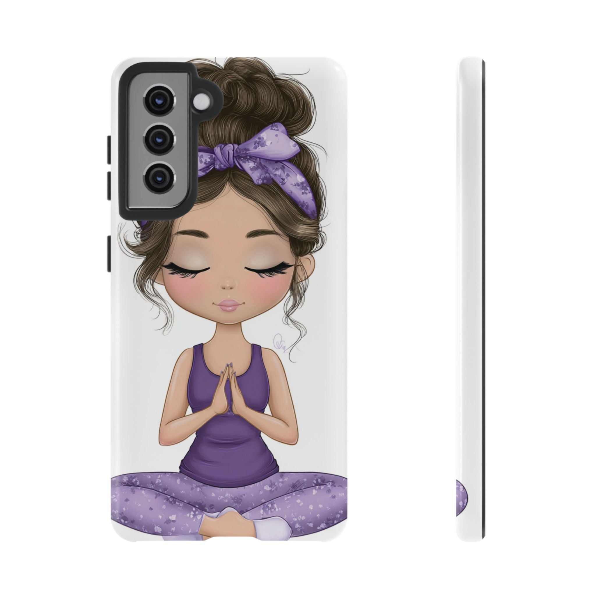 Yoga Phone Case for Mindfulness Gift for Yogis, Meditation Accessory, Zen Vibe