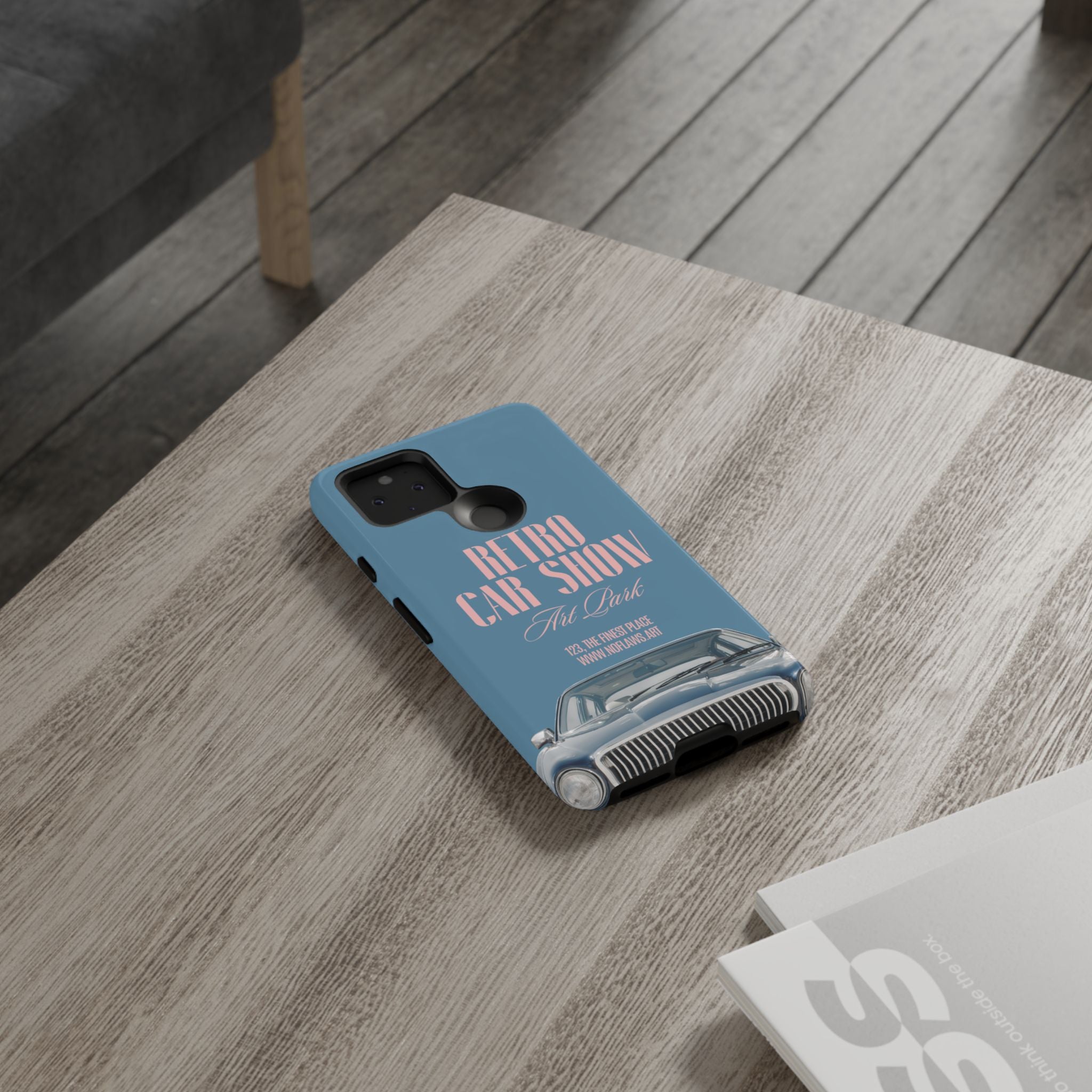 Retro Car Show Phone Case — Vintage Classic Auto Design