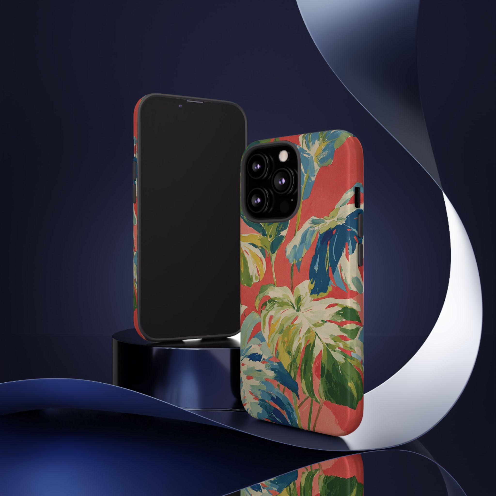 Tropical Phone Case, Floral Tough Case, Vibrant Phone Cover for Summer