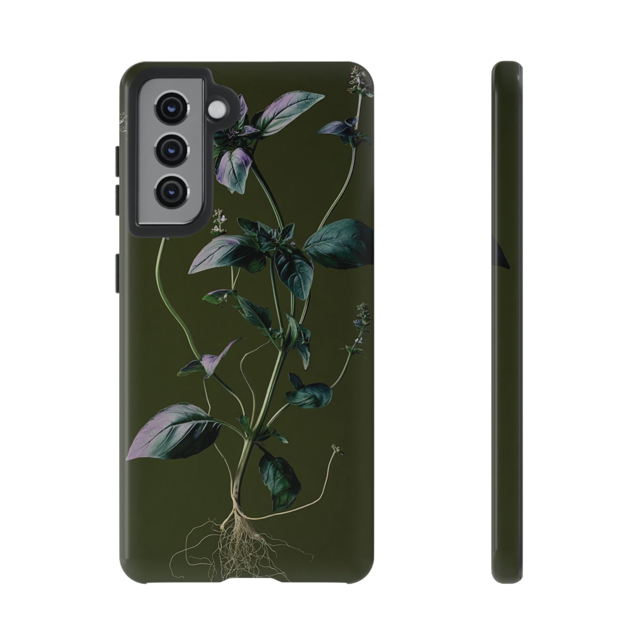 Green Botanical Phone Case, Floral Phone Cover, Nature Lover Gift