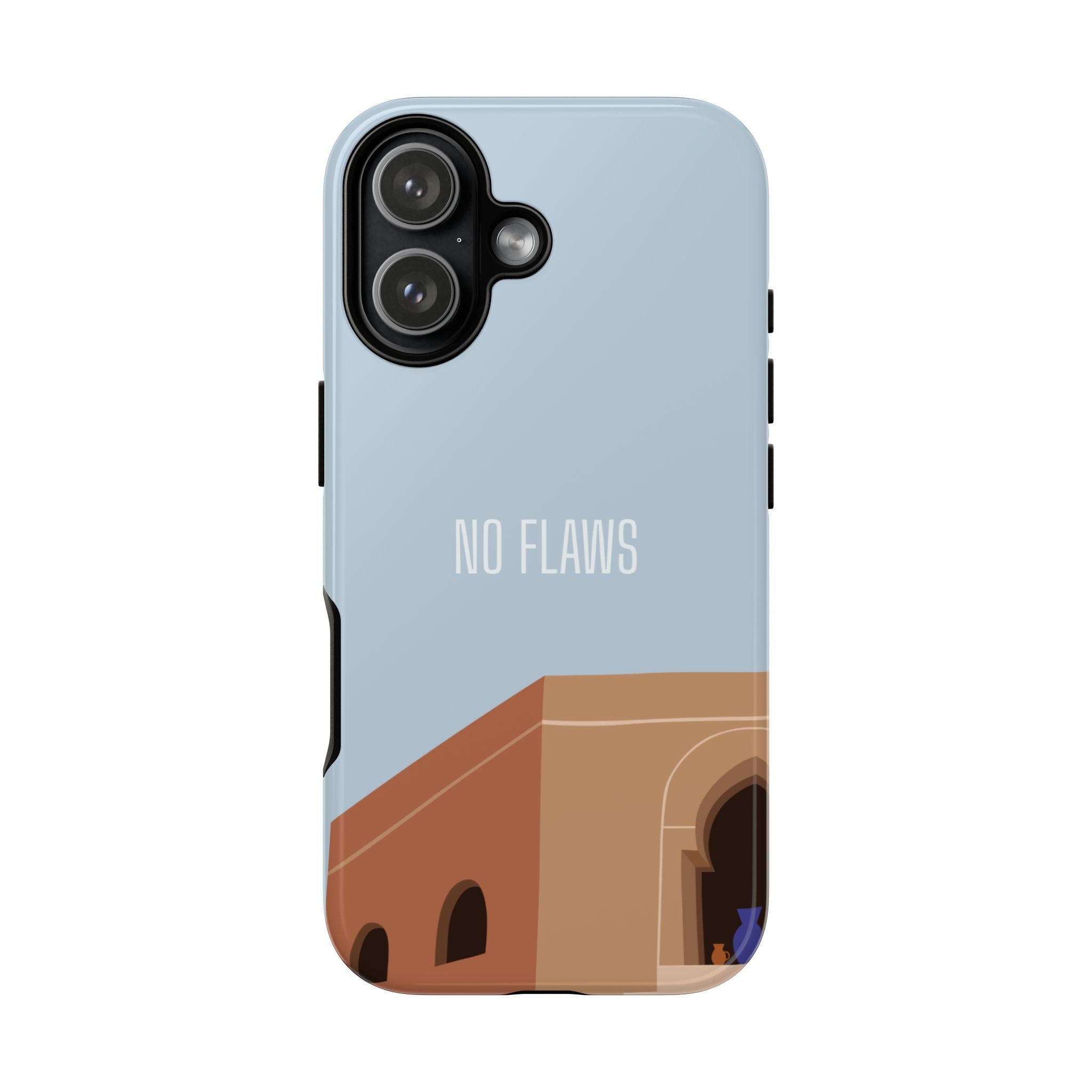 Minimal Desert Illustration “No Flaws” Protective Tough Case