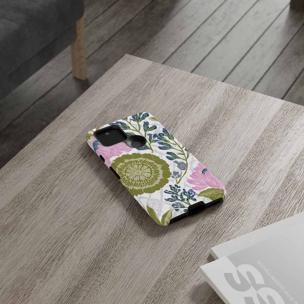Floral Phone Case, Tough Cases with Elegant Design, Stylish Phone Accessories