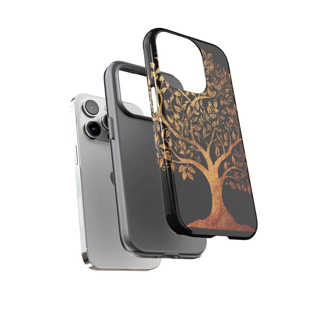 Golden Tree Phone Case, Tough Cases, Nature Lover Gift