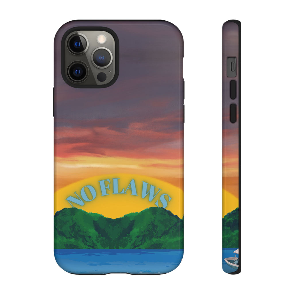 Sunset 'No Flaws' Tough Phone Case — Tropical Beach Protective Cover