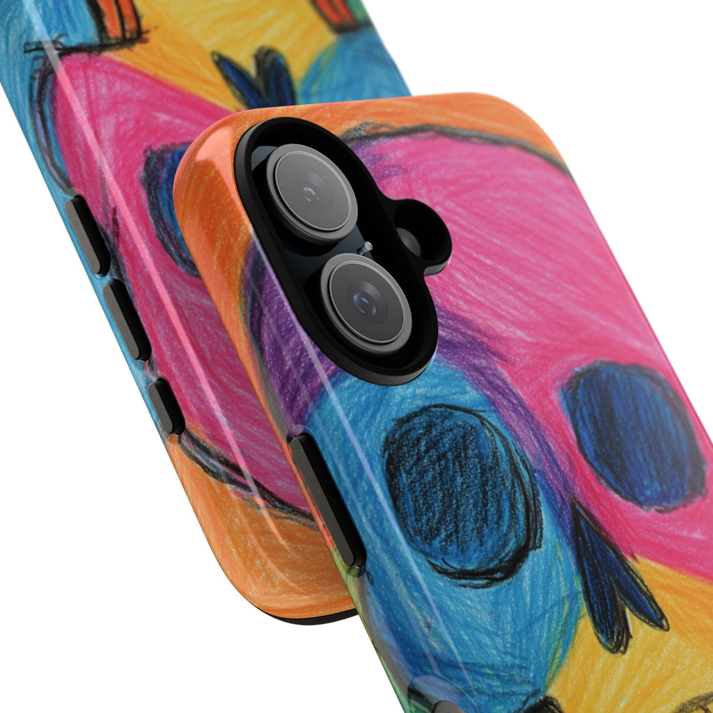 Vibrant Skull Phone Case | Tough Cases, Colorful Design, Unique Art Phone Cover