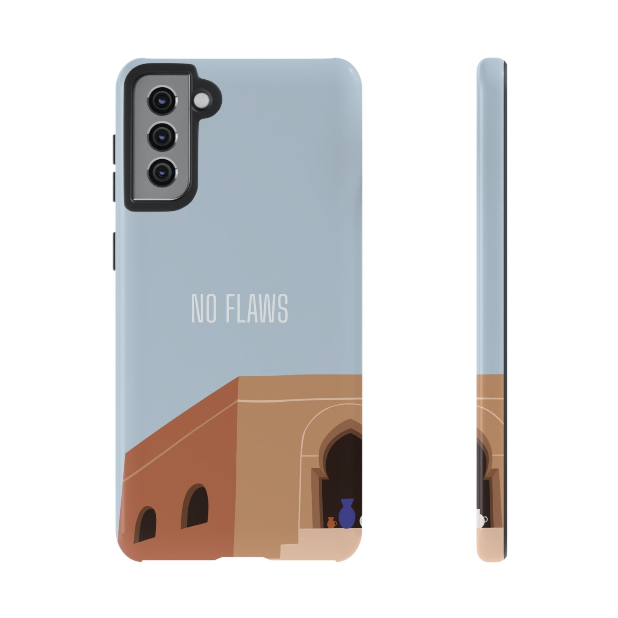 Minimal Desert Illustration “No Flaws” Protective Tough Case