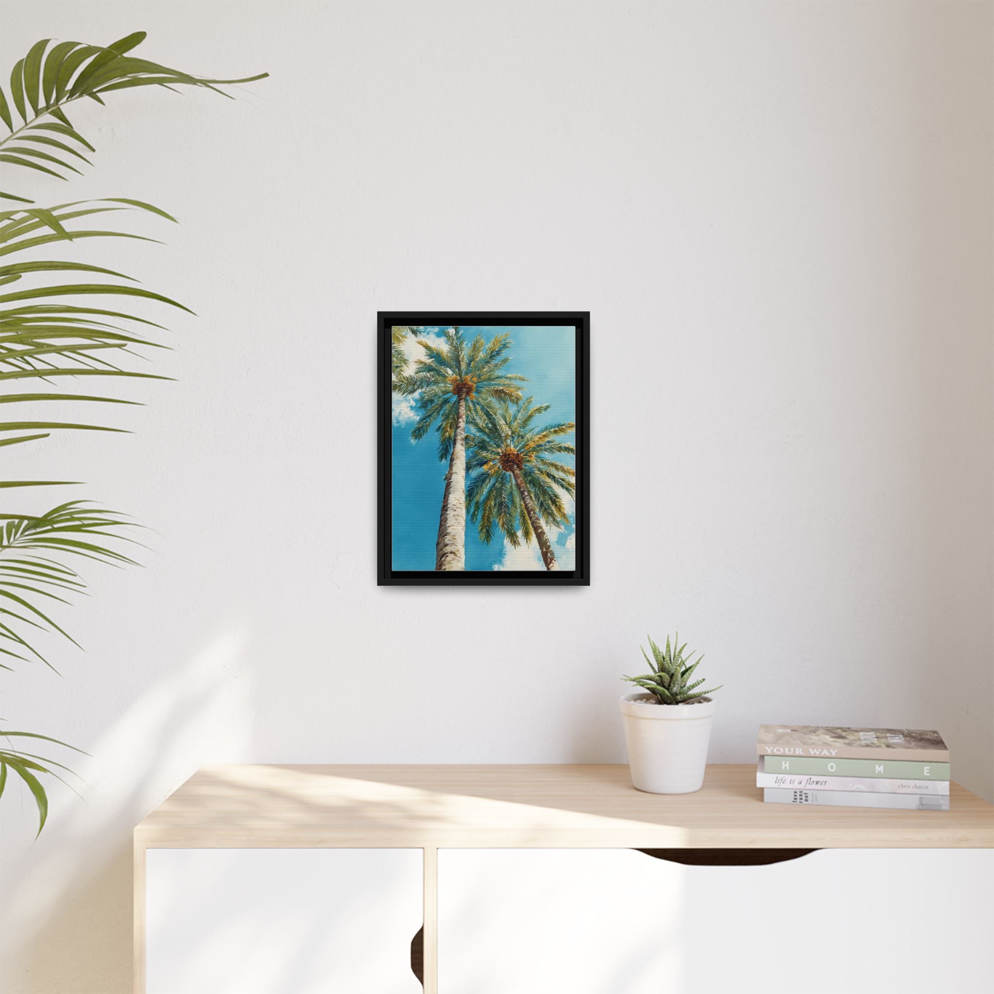 Palm Tree Sky Matte Canvas Print