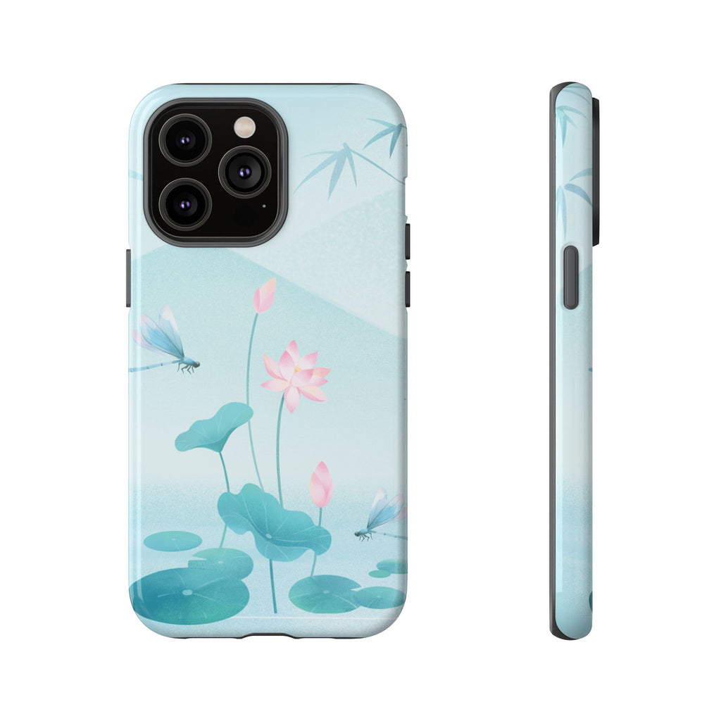 Lotus Pond Phone Case — Serene Floral iPhone Protective Cover