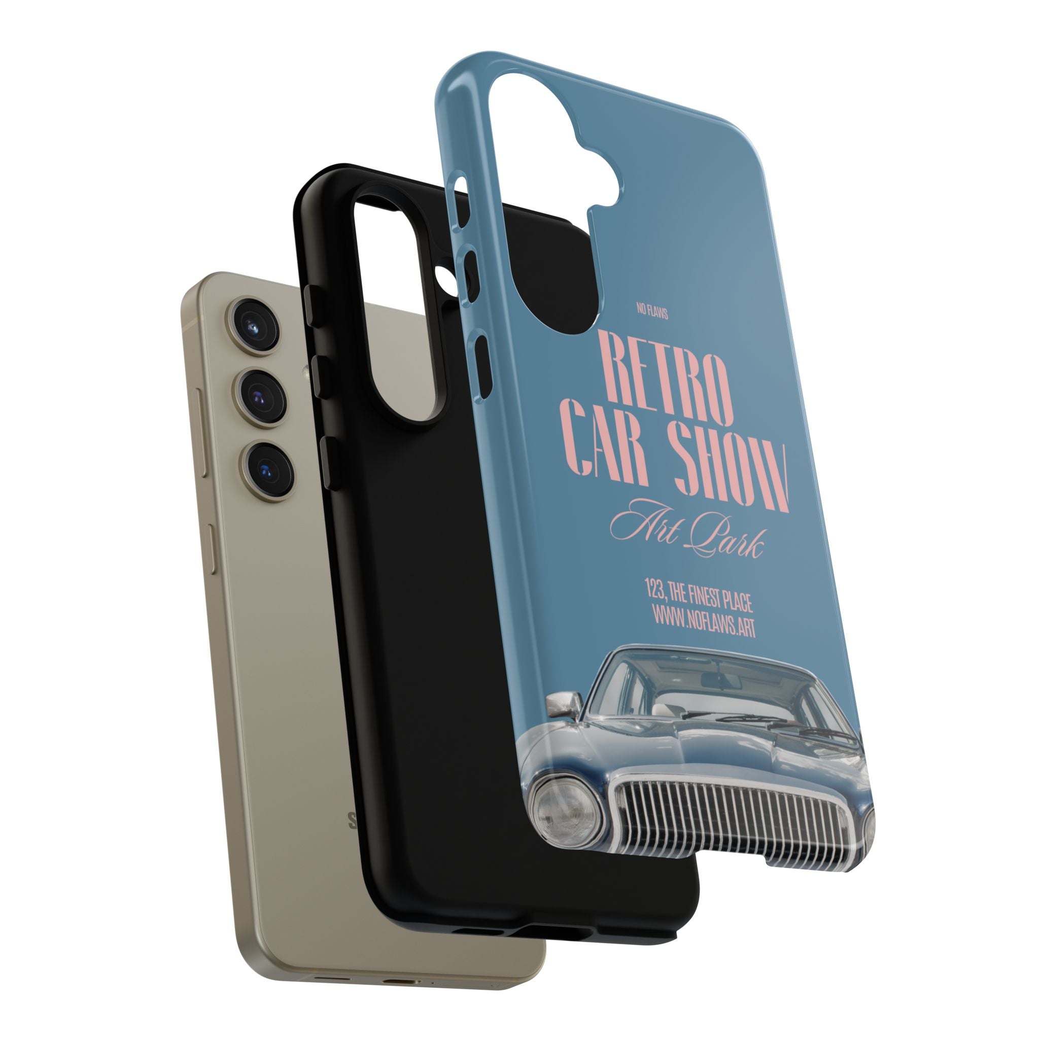 Retro Car Show Phone Case — Vintage Classic Auto Design
