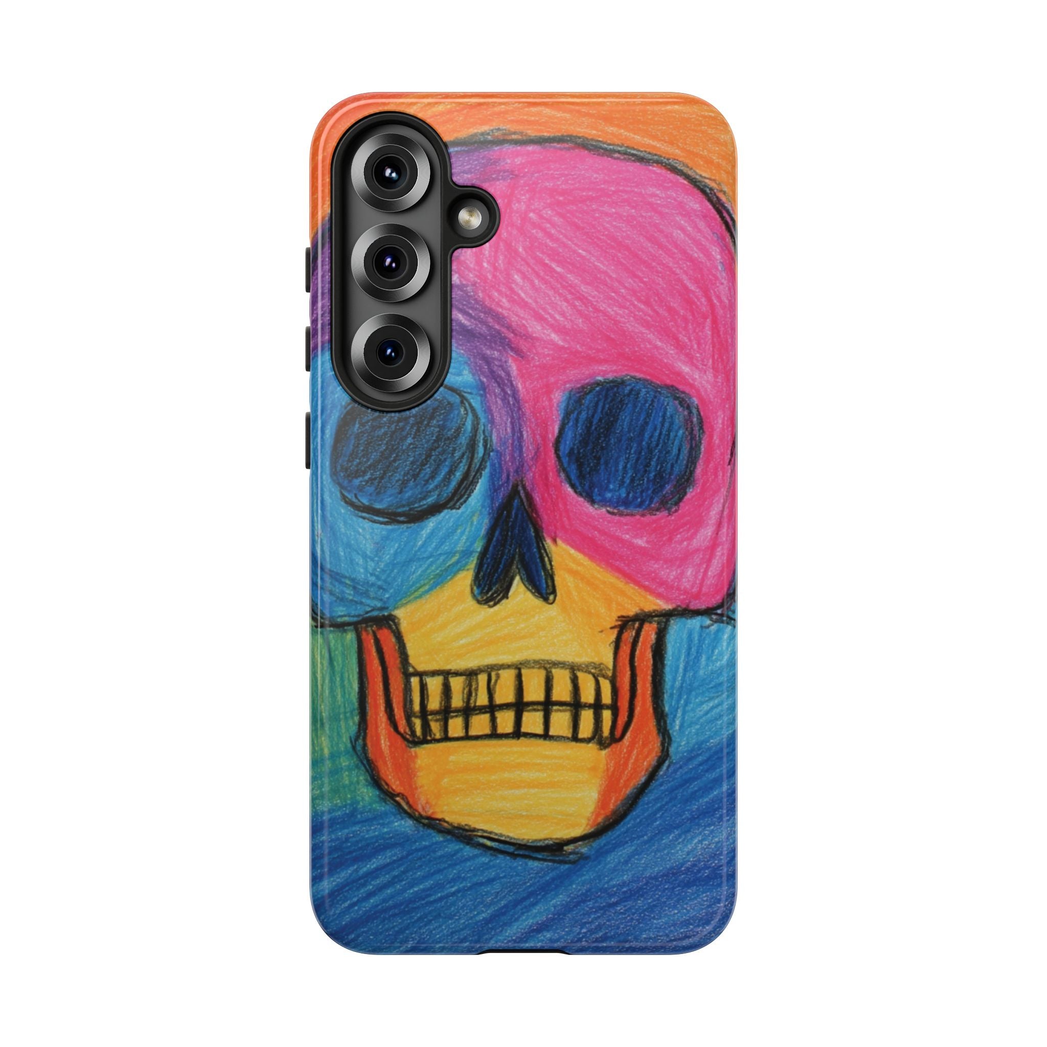 Vibrant Skull Phone Case | Tough Cases, Colorful Design, Unique Art Phone Cover