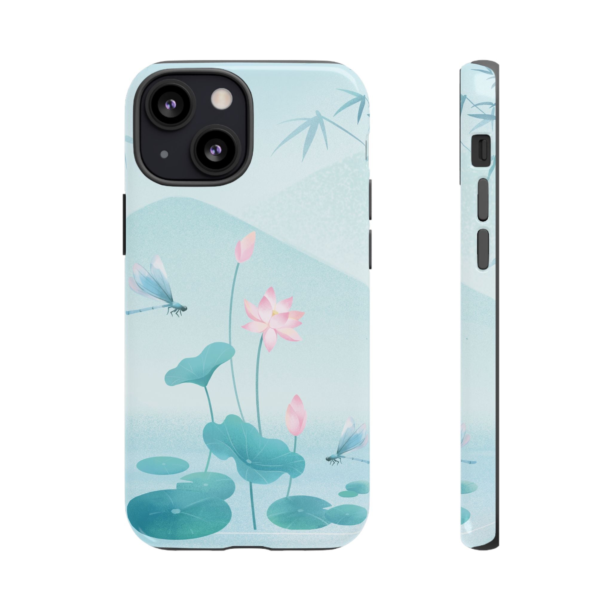 Lotus Pond Phone Case — Serene Floral iPhone Protective Cover
