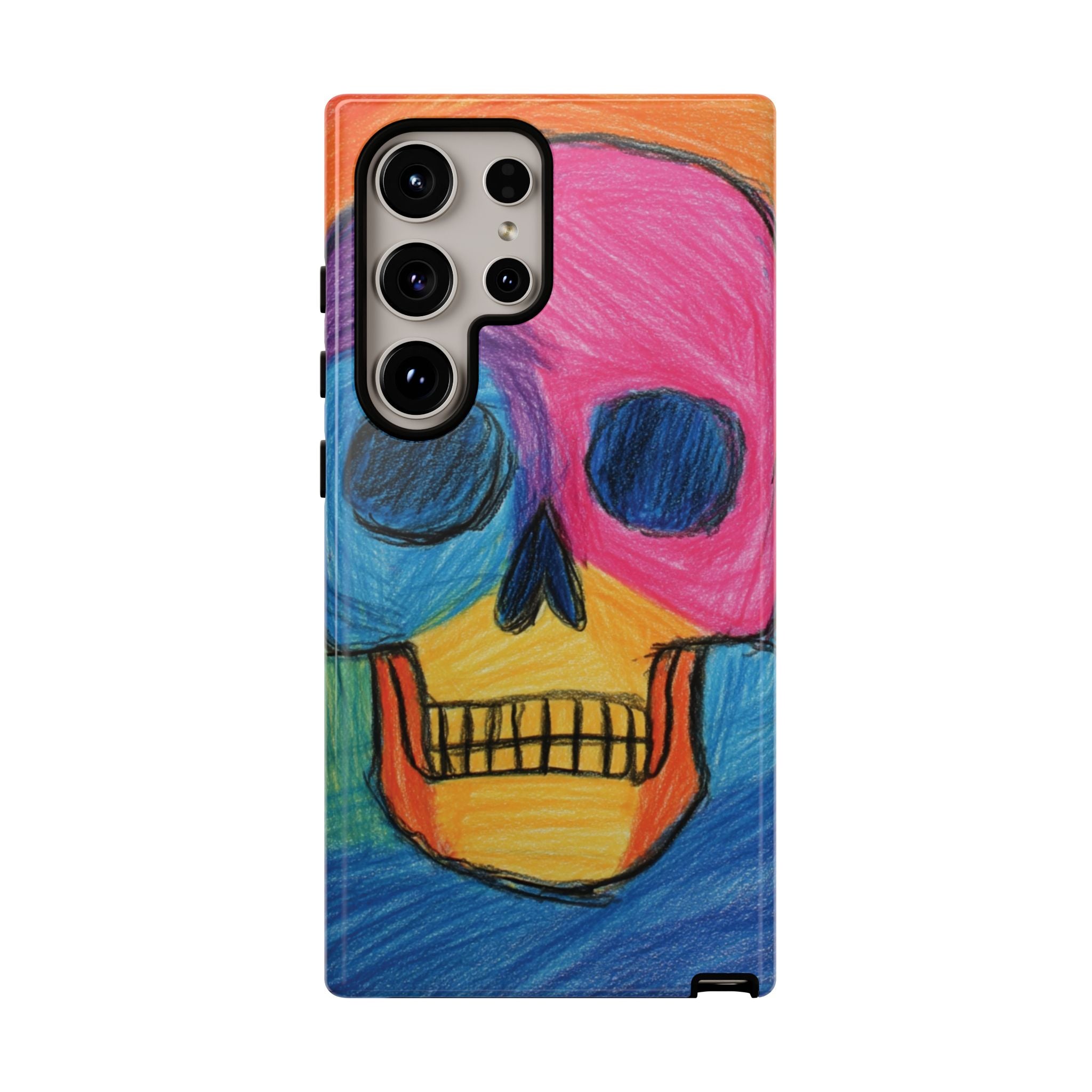 Vibrant Skull Phone Case | Tough Cases, Colorful Design, Unique Art Phone Cover