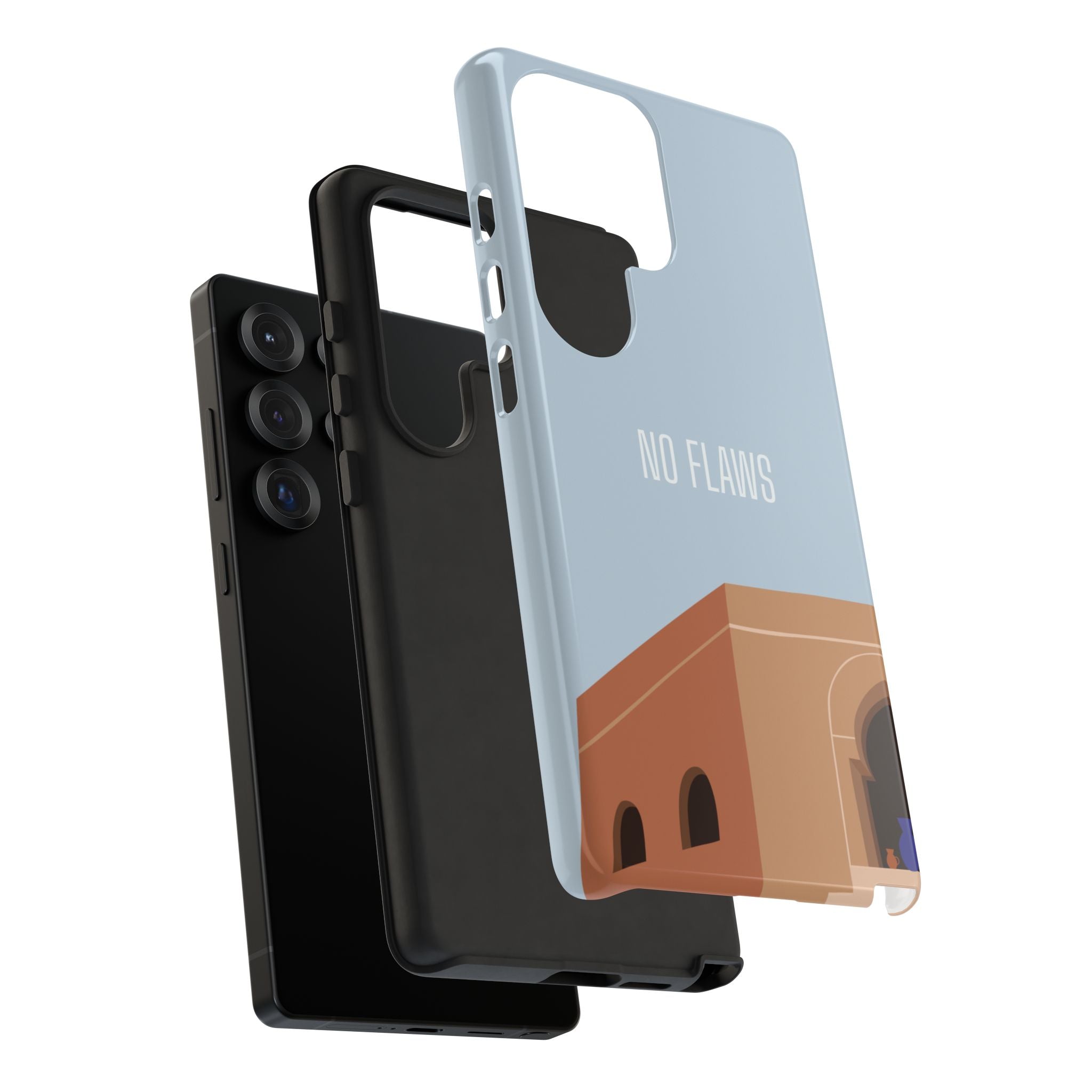 Minimal Desert Illustration “No Flaws” Protective Tough Case