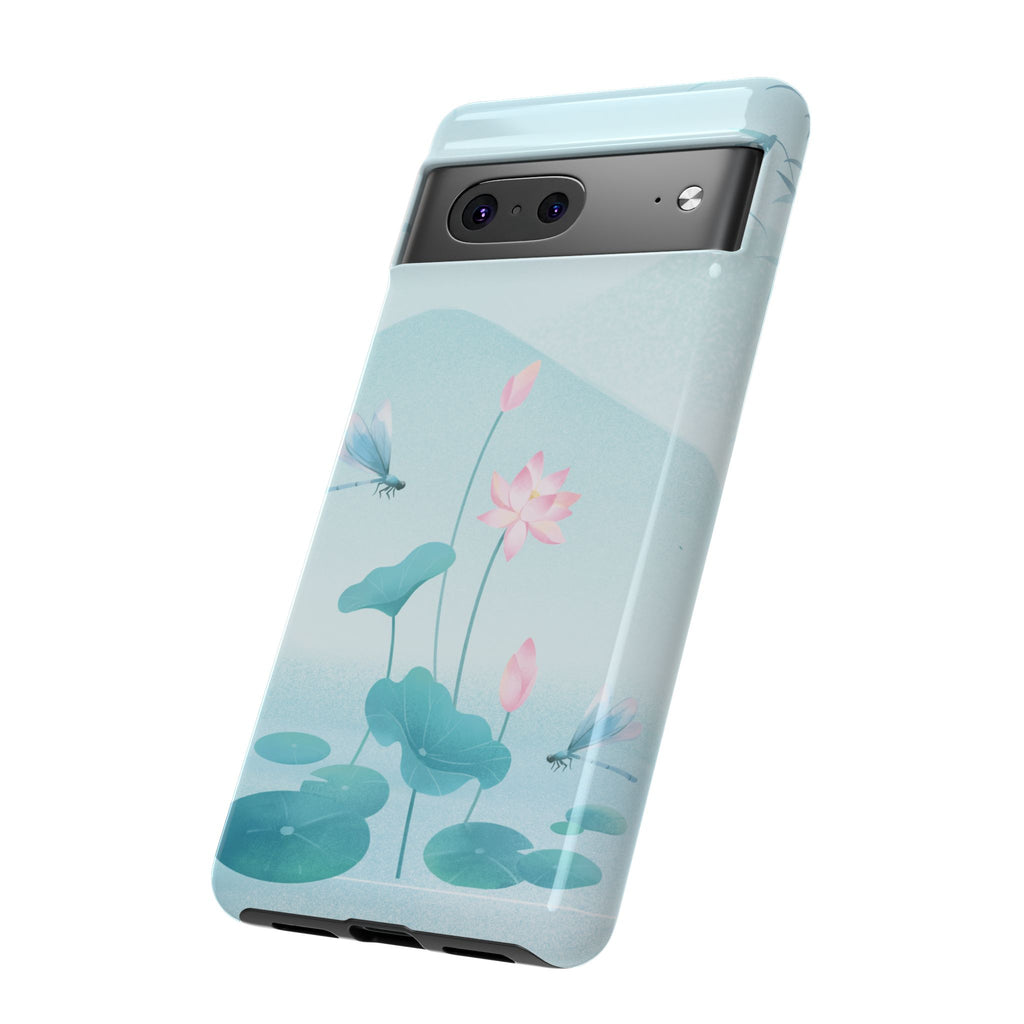 Lotus Pond Phone Case — Serene Floral iPhone Protective Cover