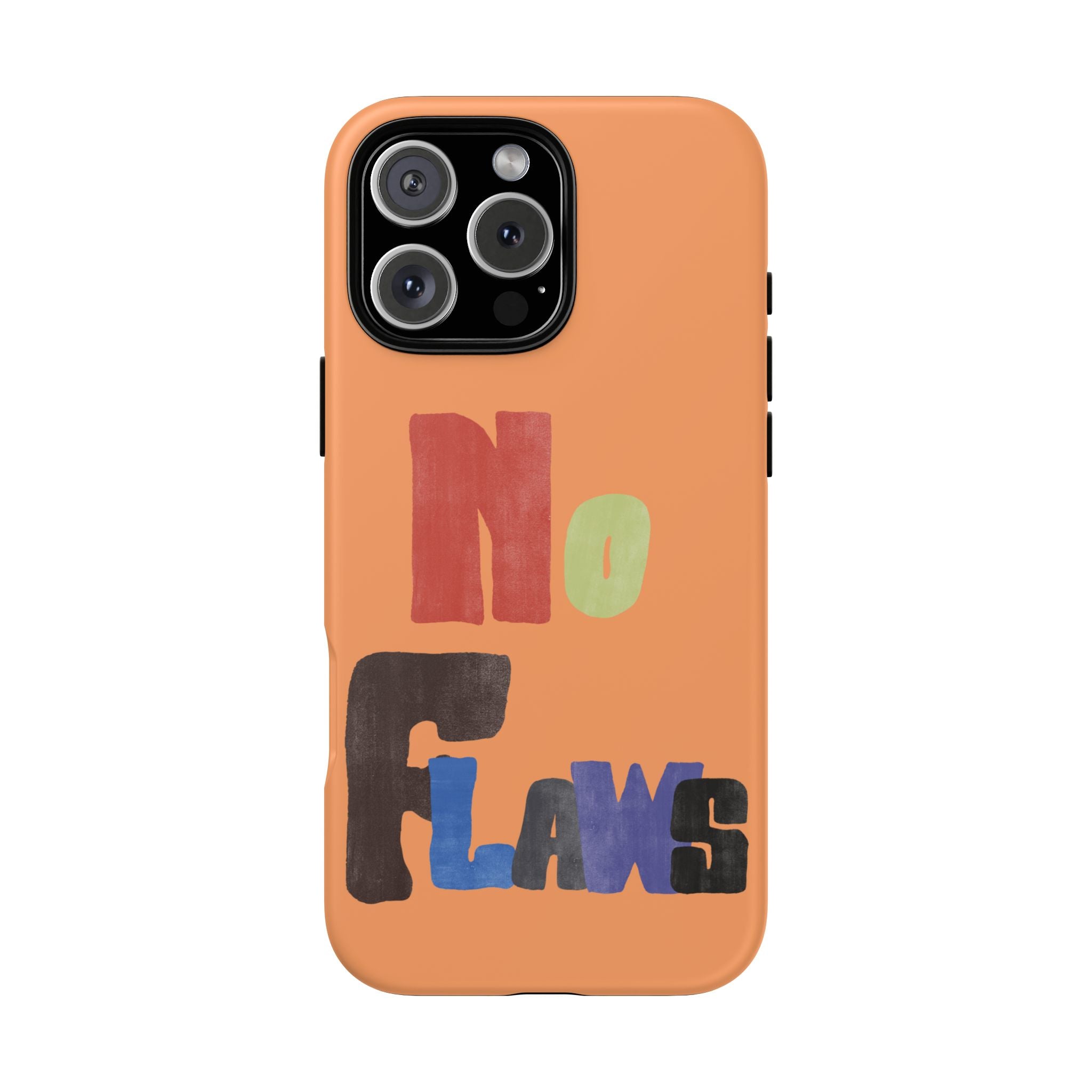 "No Flaws" Retro Hand-Lettered Protective Cover