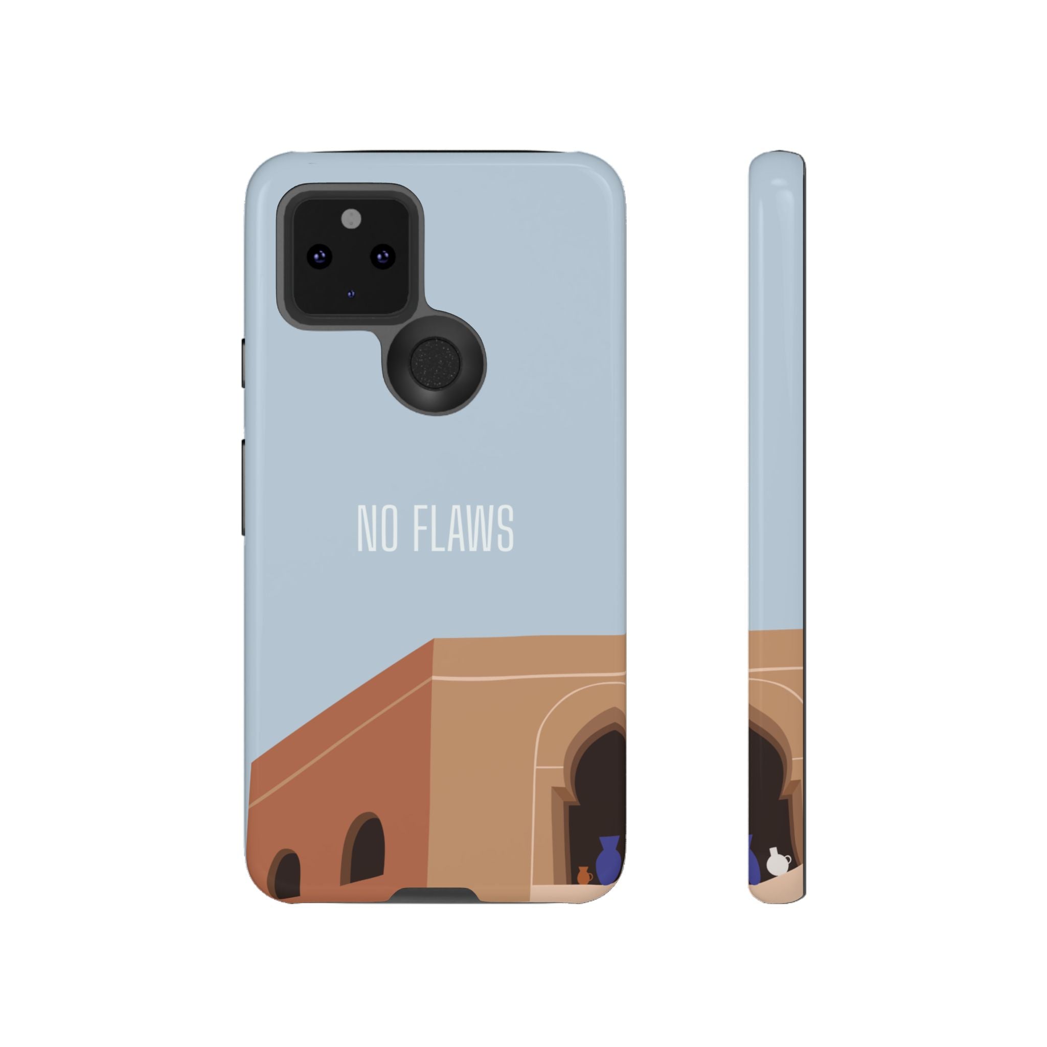 Minimal Desert Illustration “No Flaws” Protective Tough Case