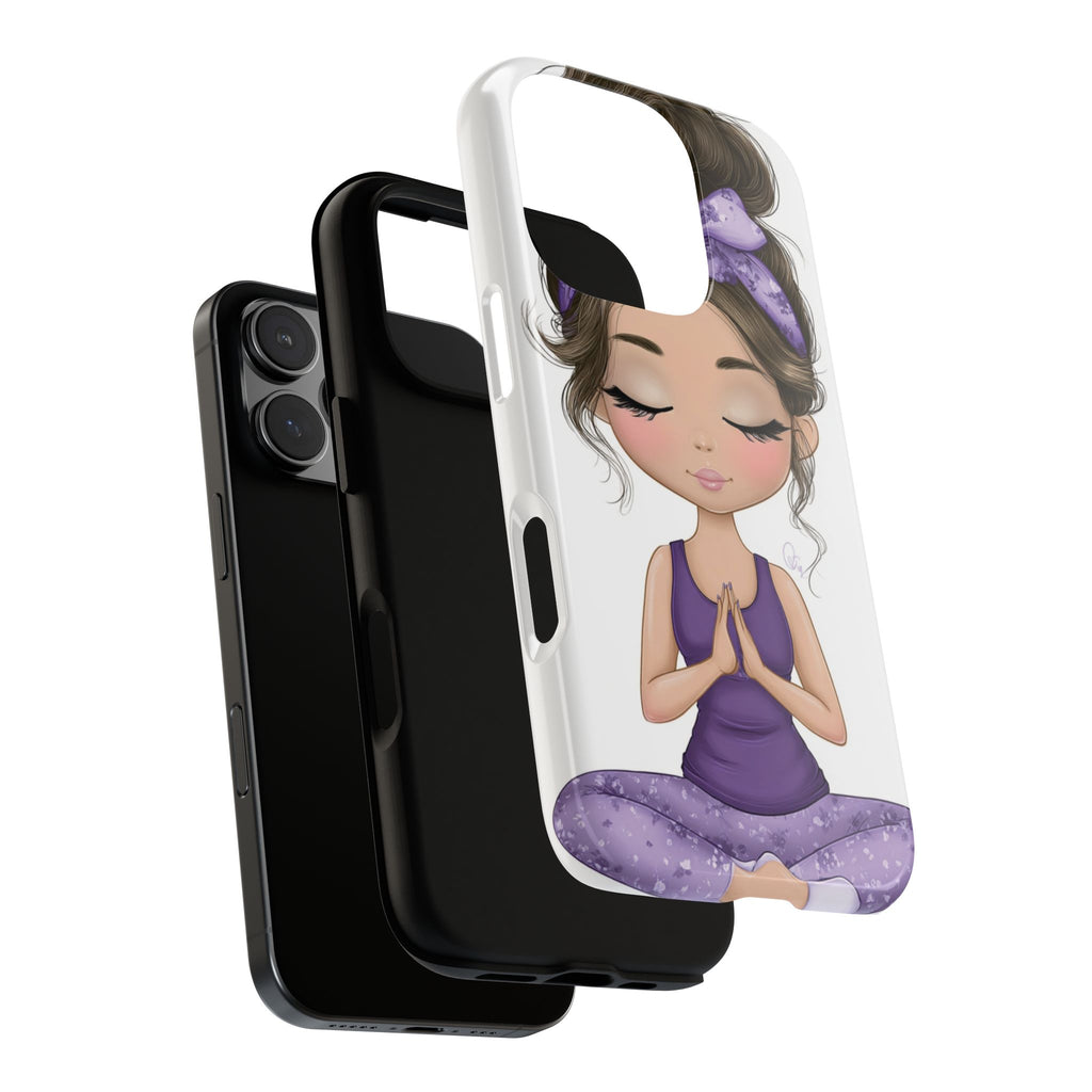 Yoga Phone Case for Mindfulness Gift for Yogis, Meditation Accessory, Zen Vibe