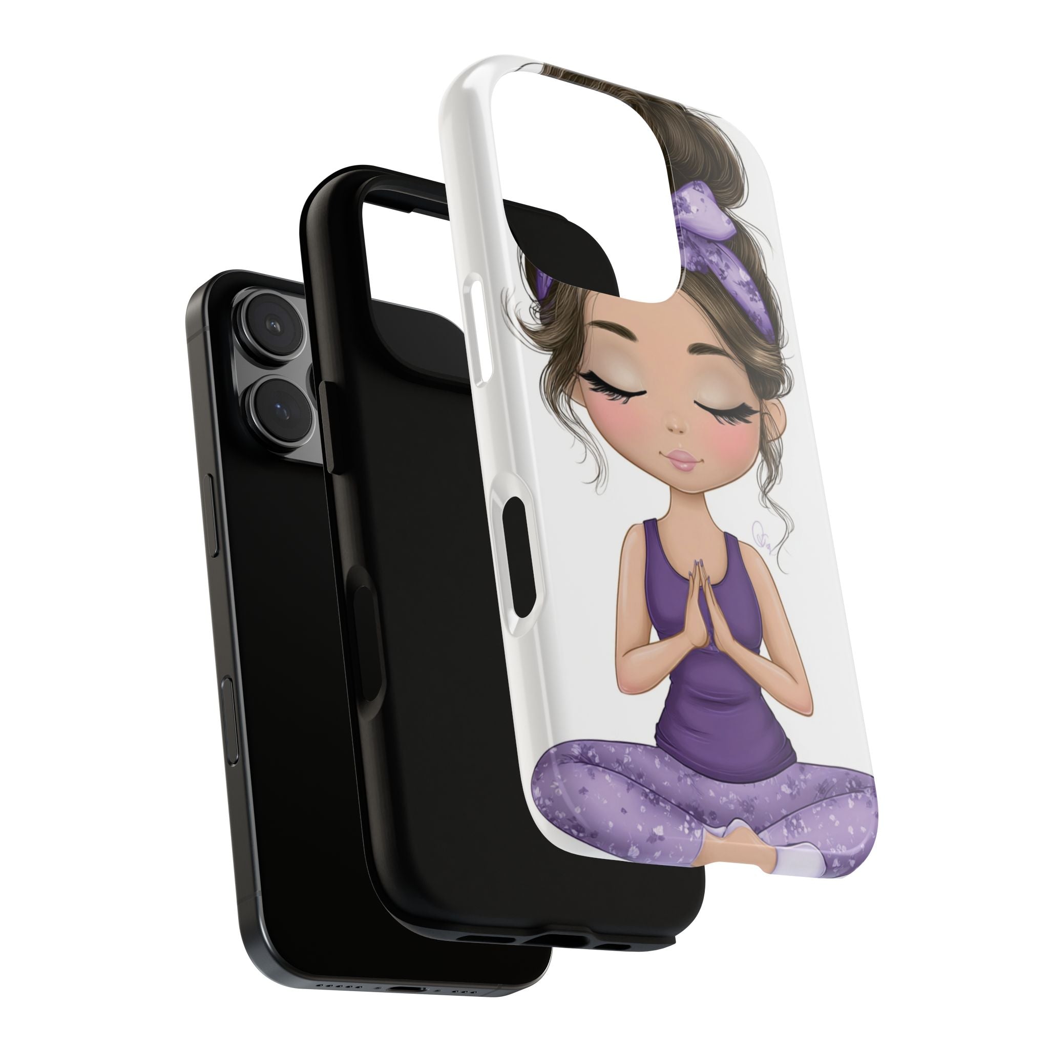 Yoga Phone Case for Mindfulness Gift for Yogis, Meditation Accessory, Zen Vibe