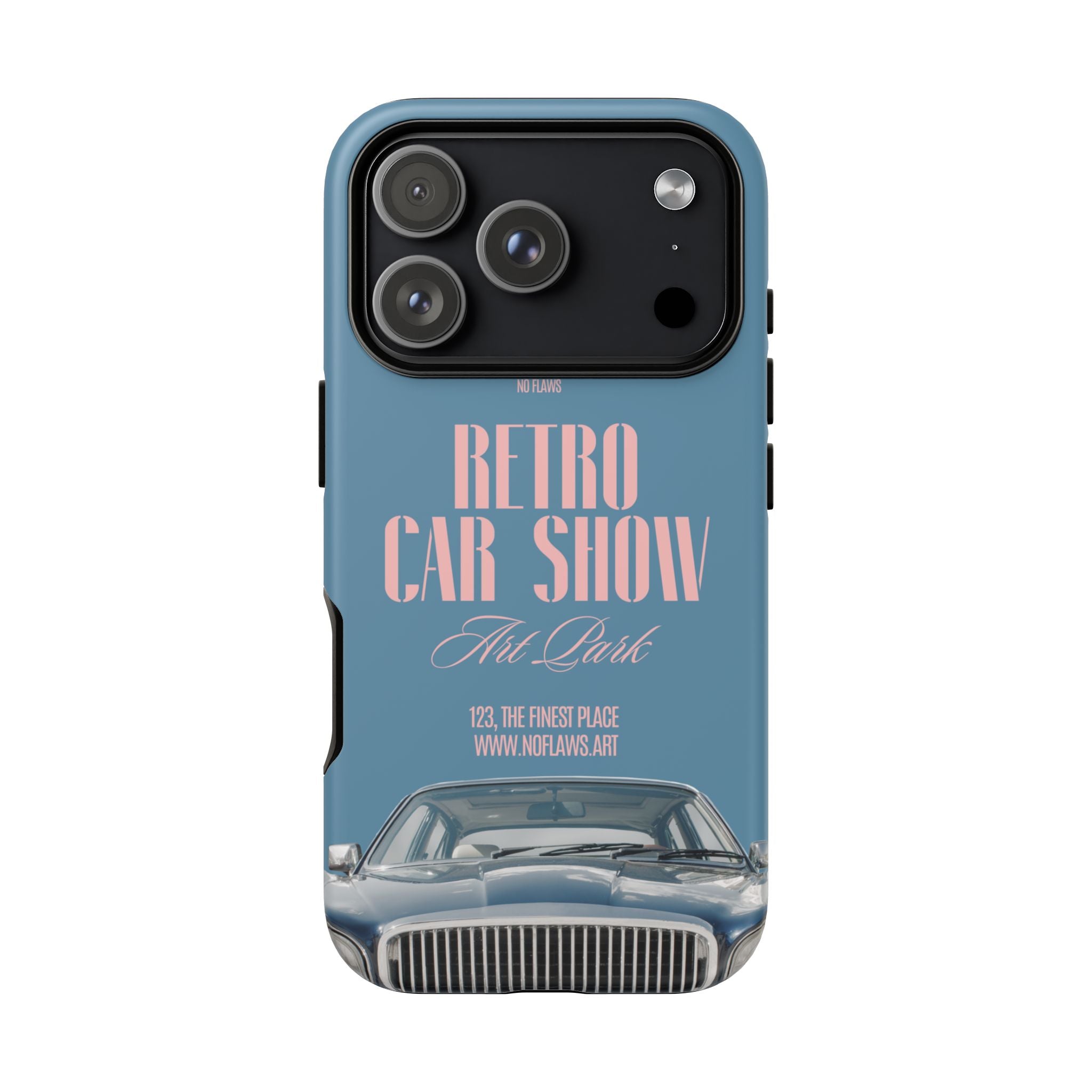 Retro Car Show Phone Case — Vintage Classic Auto Design