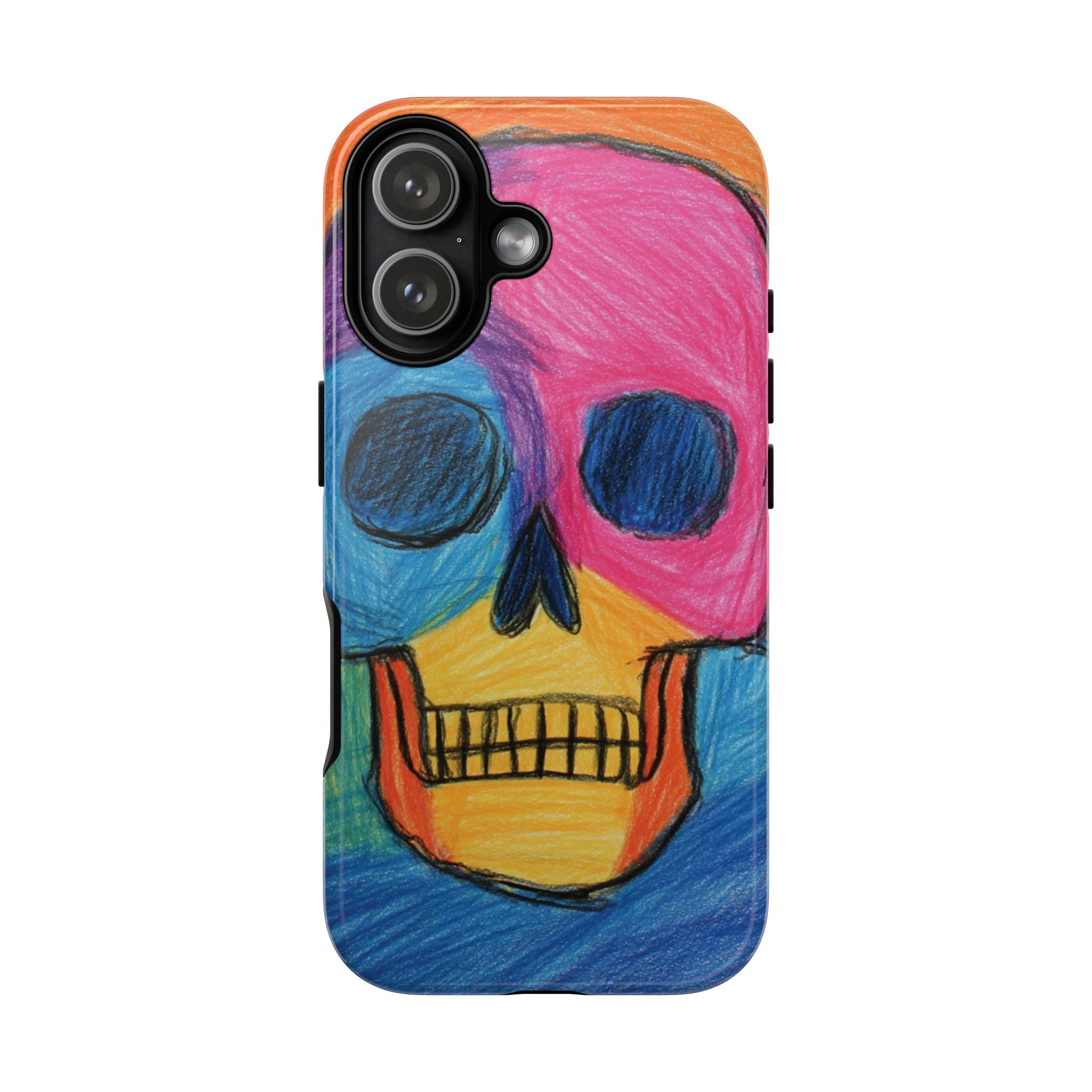 Vibrant Skull Phone Case | Tough Cases, Colorful Design, Unique Art Phone Cover