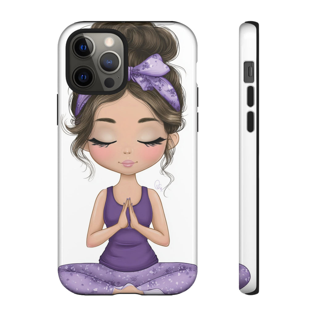 Yoga Phone Case for Mindfulness Gift for Yogis, Meditation Accessory, Zen Vibe