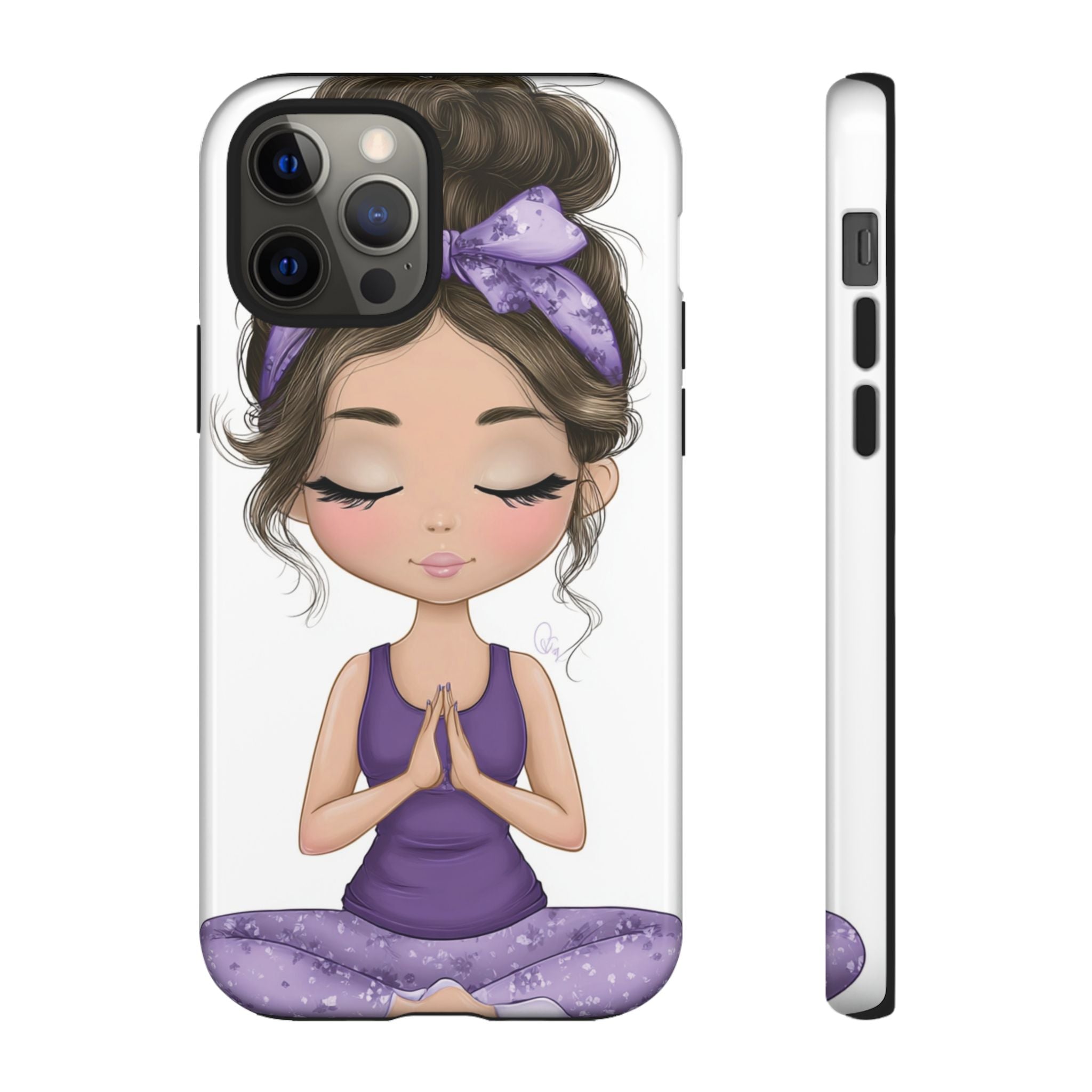 Yoga Phone Case for Mindfulness Gift for Yogis, Meditation Accessory, Zen Vibe