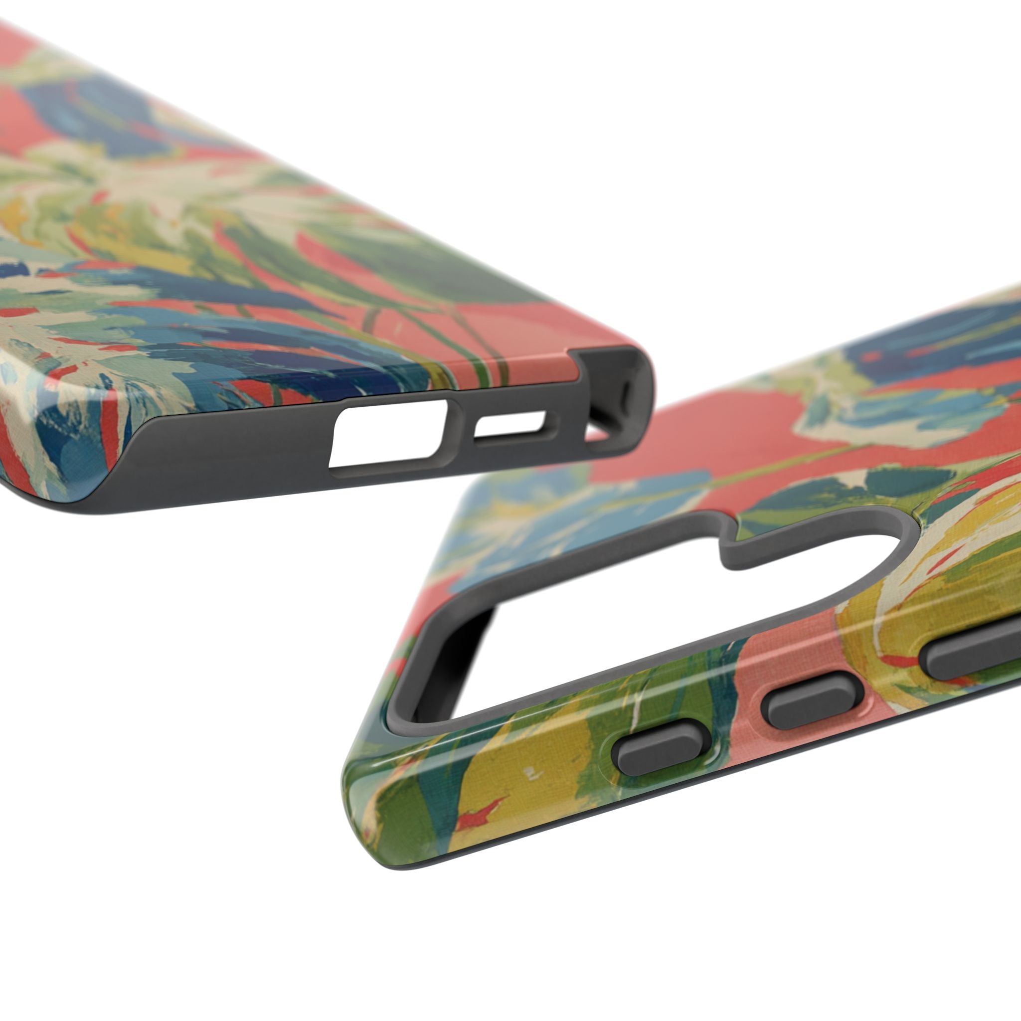 Tropical Phone Case, Floral Tough Case, Vibrant Phone Cover for Summer