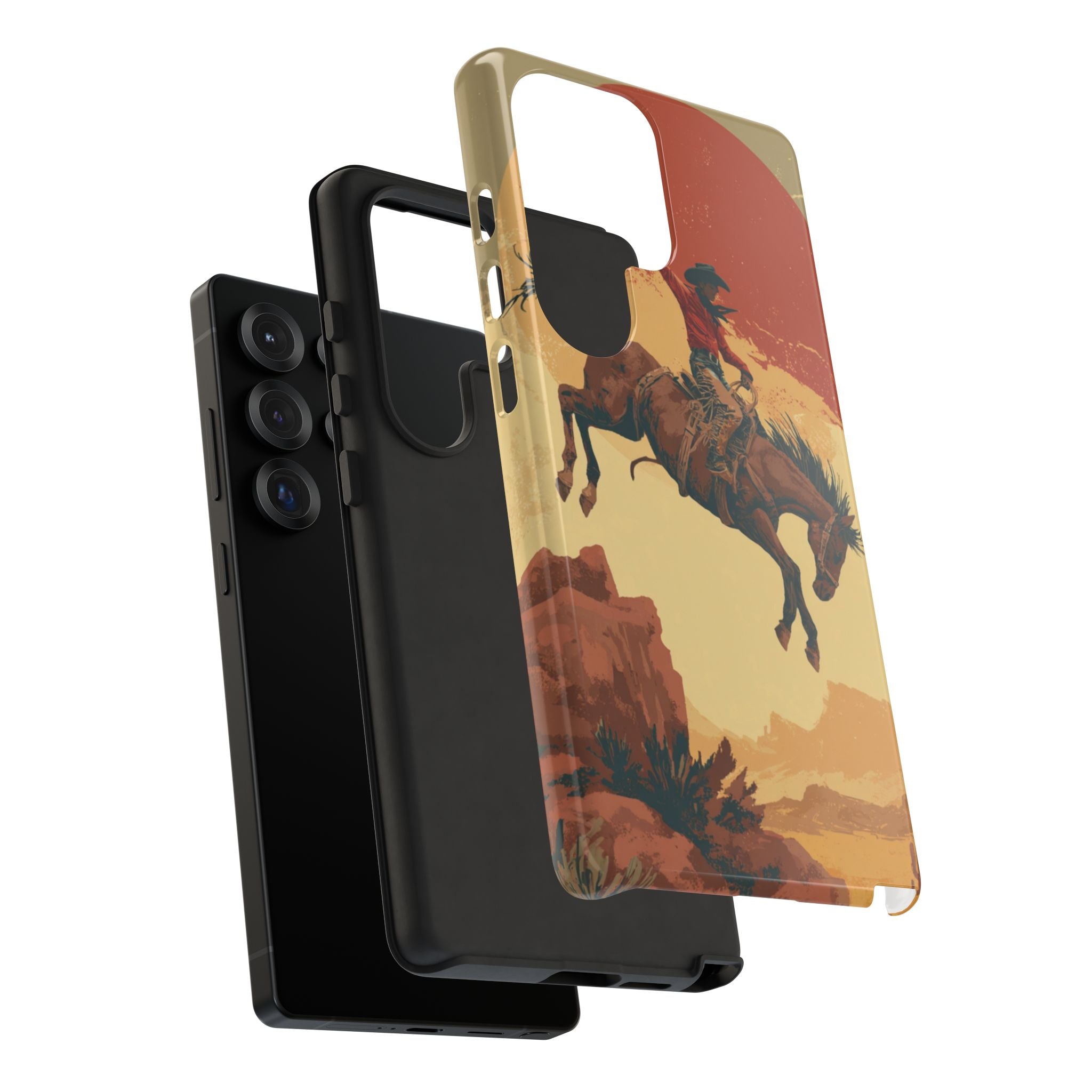 Cowboy Phone Case - Wild West Style, Tough Protection for Outdoor Lovers