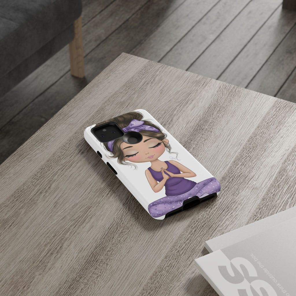 Yoga Phone Case for Mindfulness Gift for Yogis, Meditation Accessory, Zen Vibe