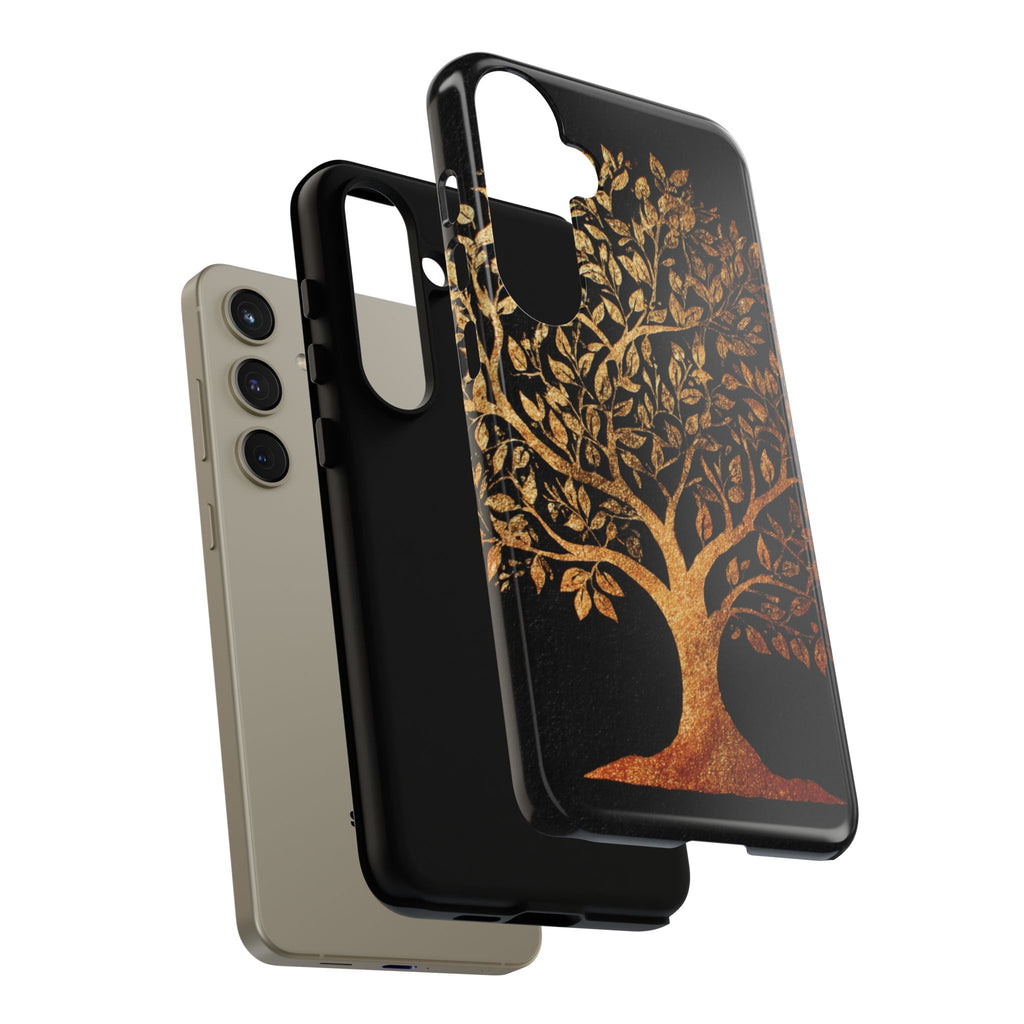 Golden Tree Phone Case, Tough Cases, Nature Lover Gift