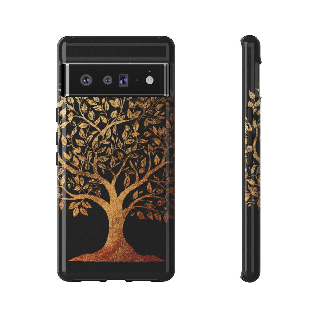 Golden Tree Phone Case, Tough Cases, Nature Lover Gift