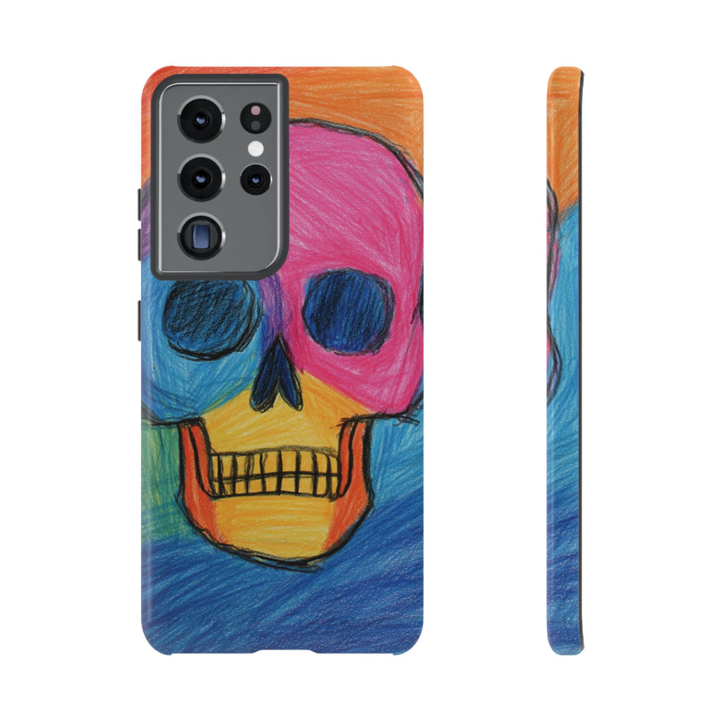 Vibrant Skull Phone Case | Tough Cases, Colorful Design, Unique Art Phone Cover