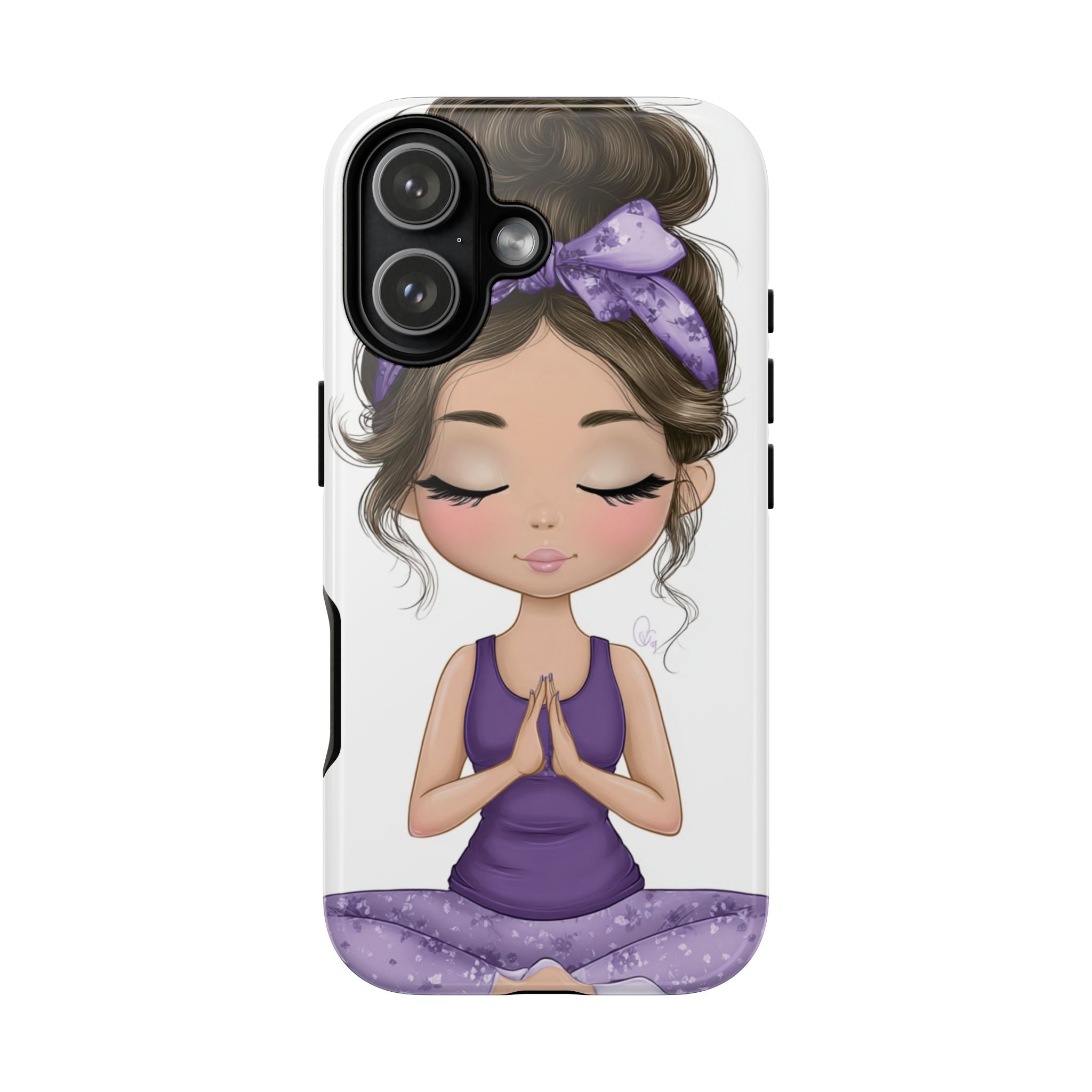 Yoga Phone Case for Mindfulness Gift for Yogis, Meditation Accessory, Zen Vibe