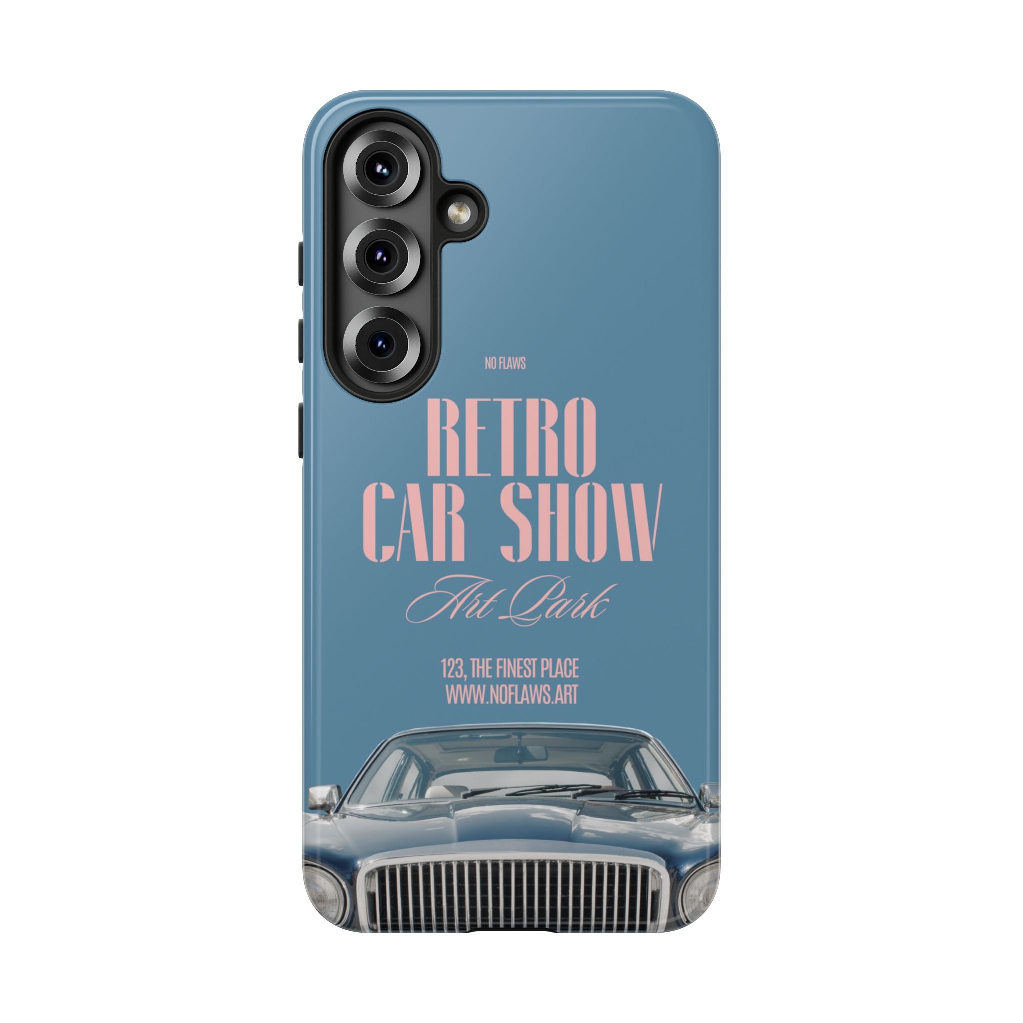 Retro Car Show Phone Case — Vintage Classic Auto Design