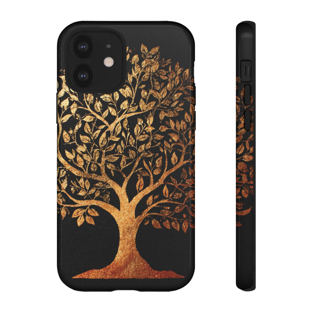 Golden Tree Phone Case, Tough Cases, Nature Lover Gift