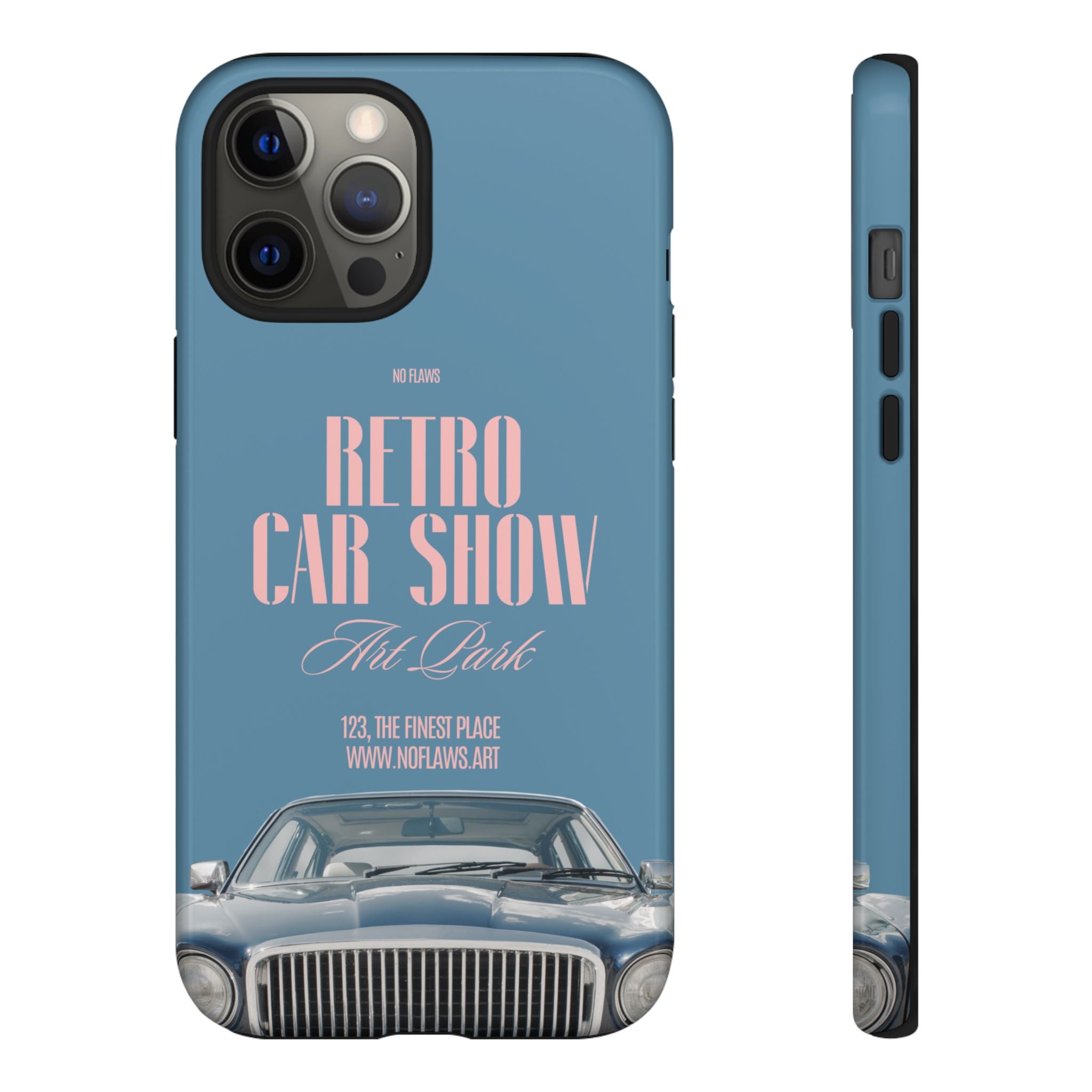 Retro Car Show Phone Case — Vintage Classic Auto Design