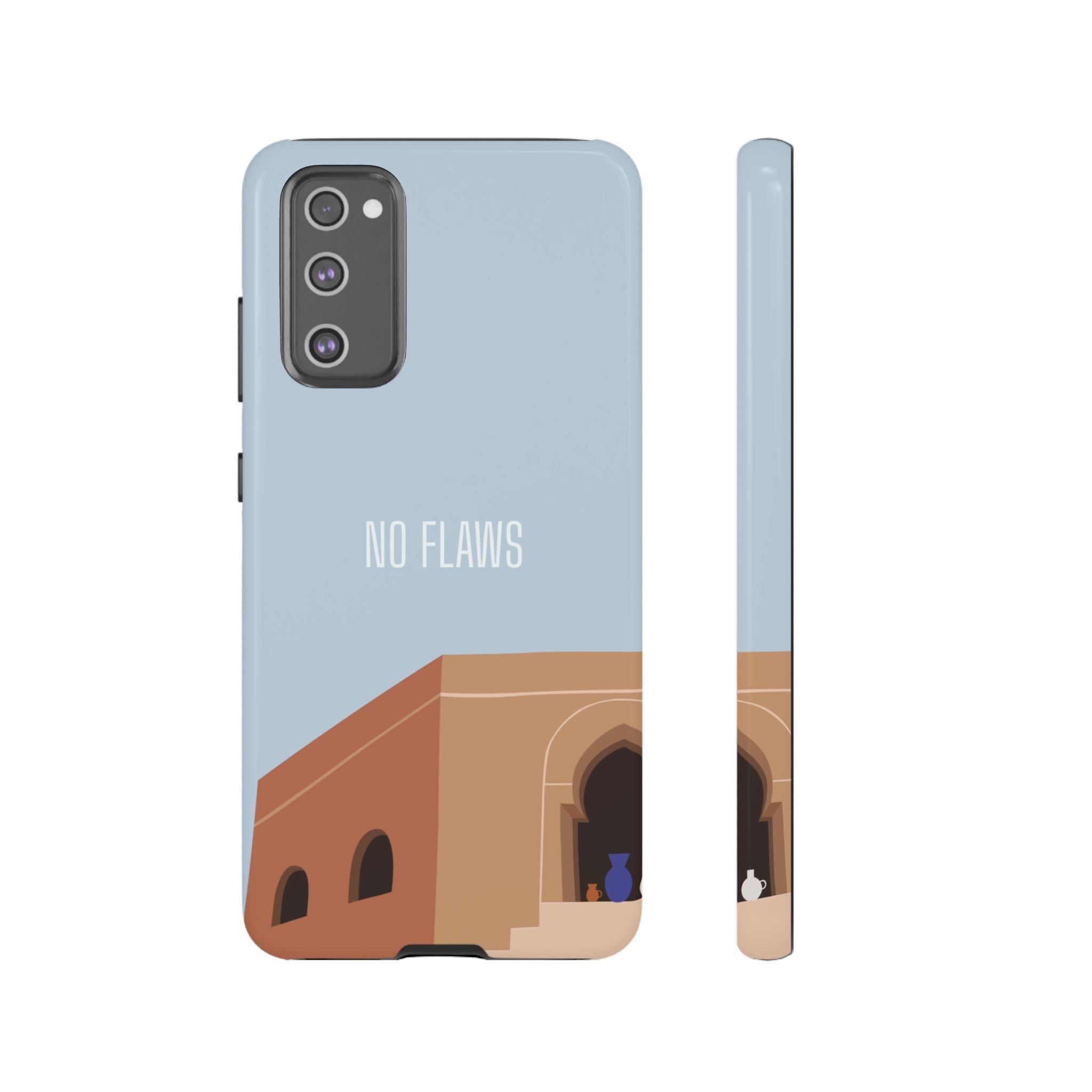 Minimal Desert Illustration “No Flaws” Protective Tough Case