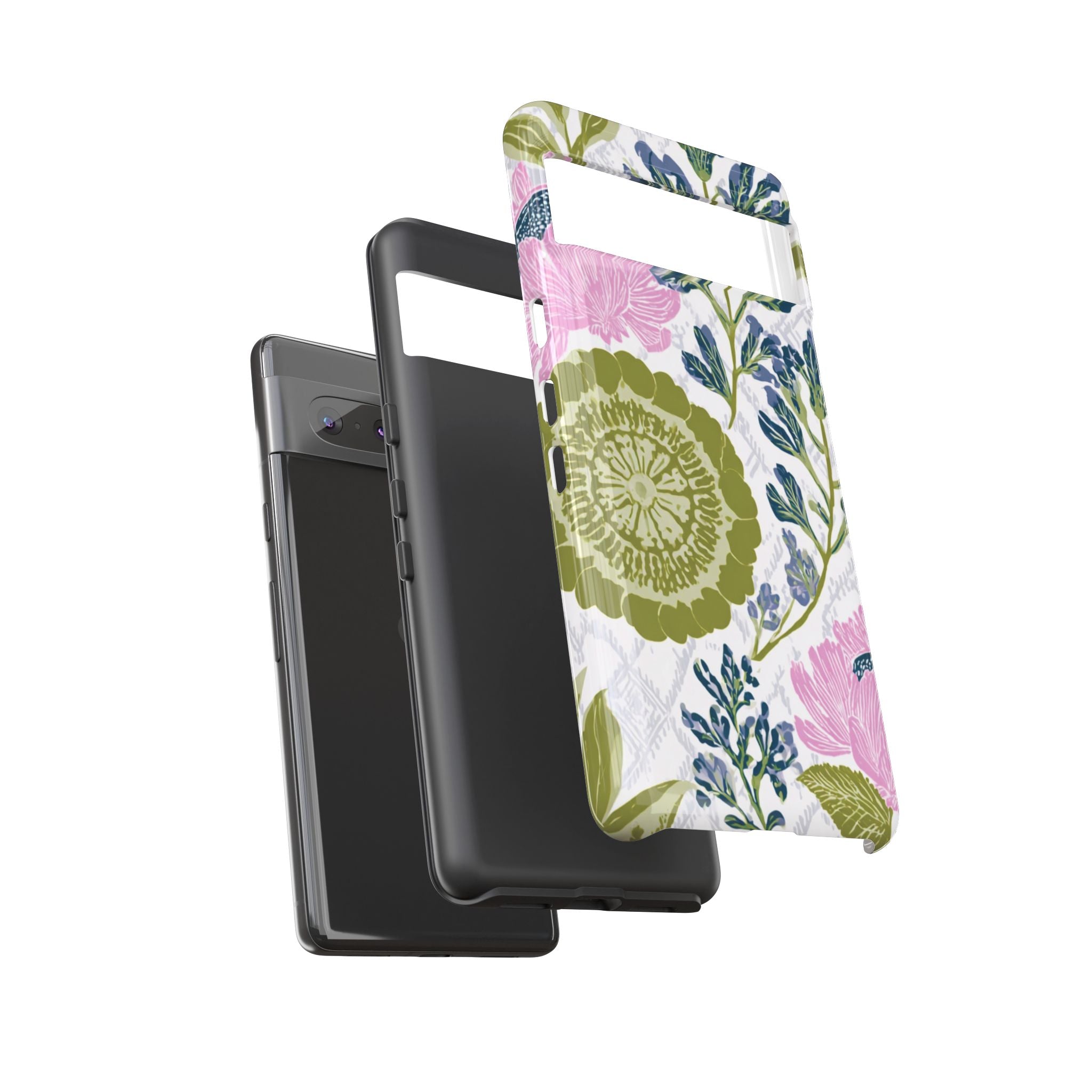 Floral Phone Case, Tough Cases with Elegant Design, Stylish Phone Accessories