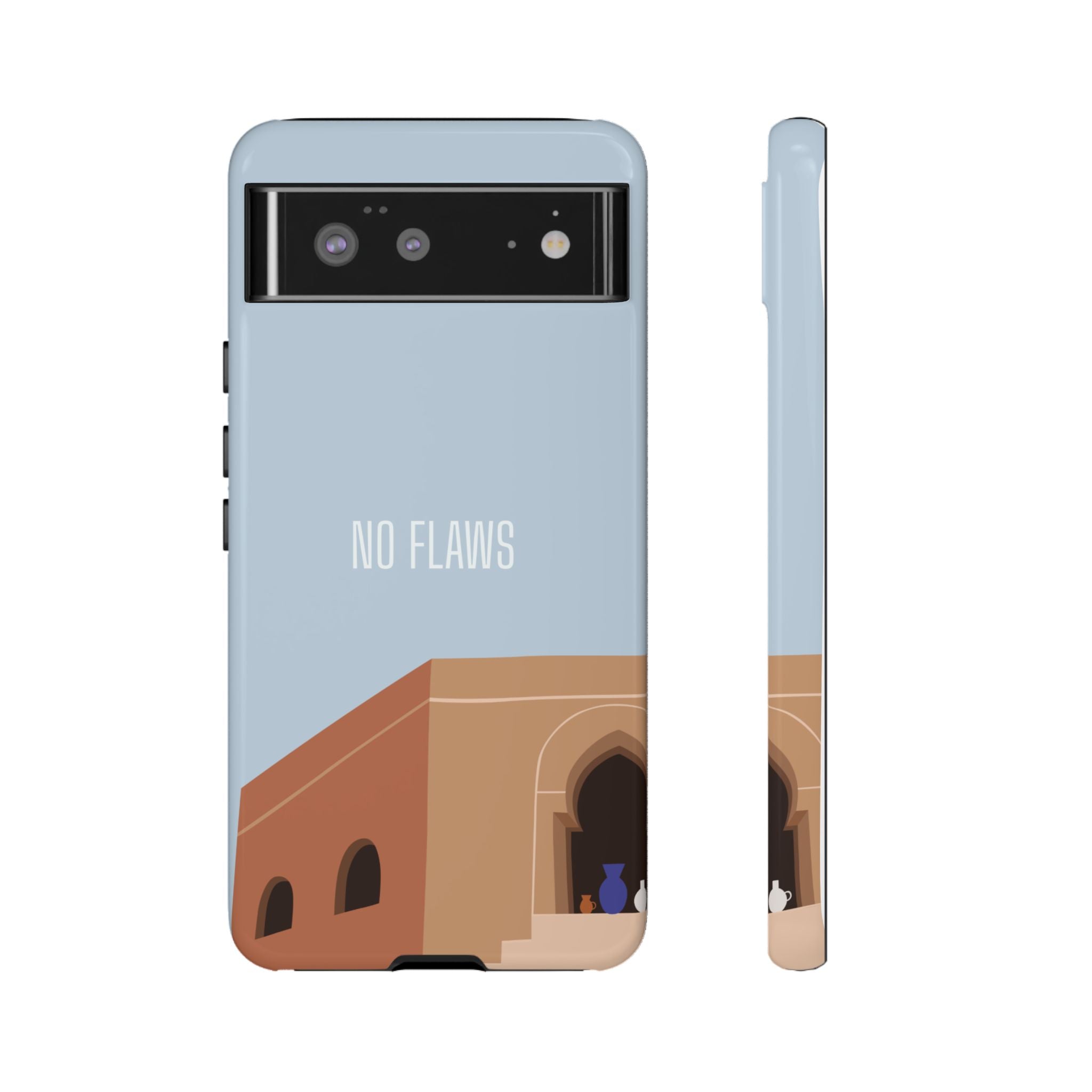 Minimal Desert Illustration “No Flaws” Protective Tough Case