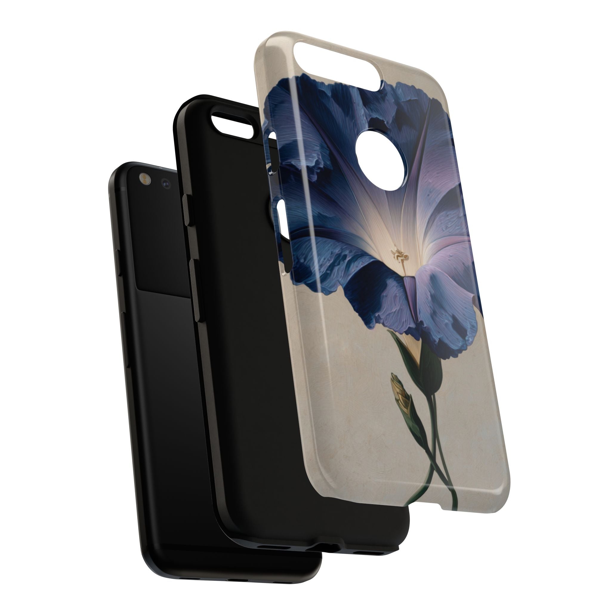 Floral Phone Case, Tough Cases with Purple Flower Design, Phone Accessories