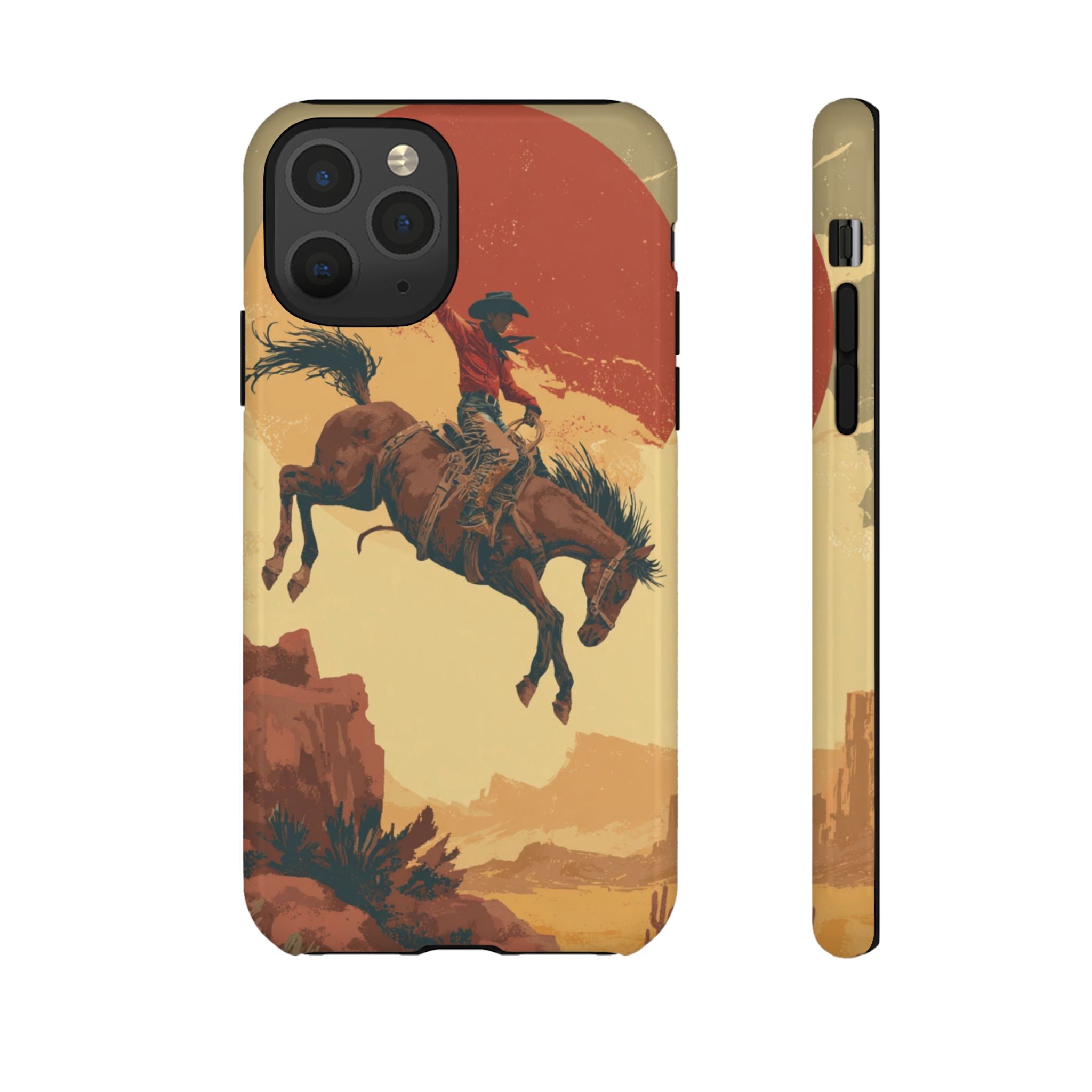 Cowboy Phone Case - Wild West Style, Tough Protection for Outdoor Lovers