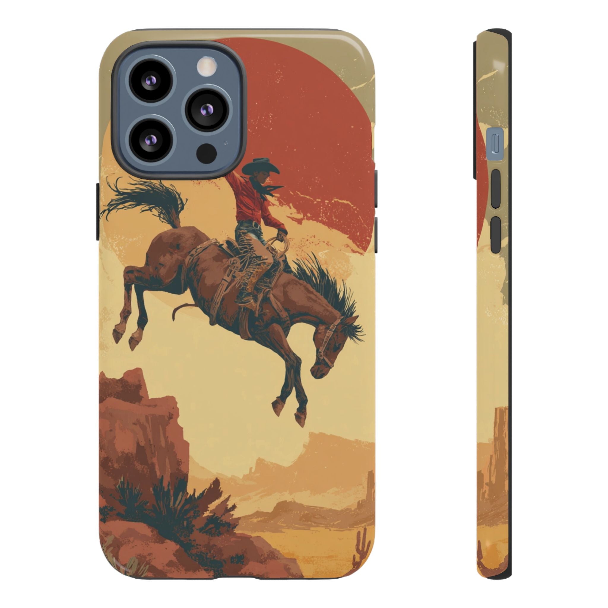 Cowboy Phone Case - Wild West Style, Tough Protection for Outdoor Lovers
