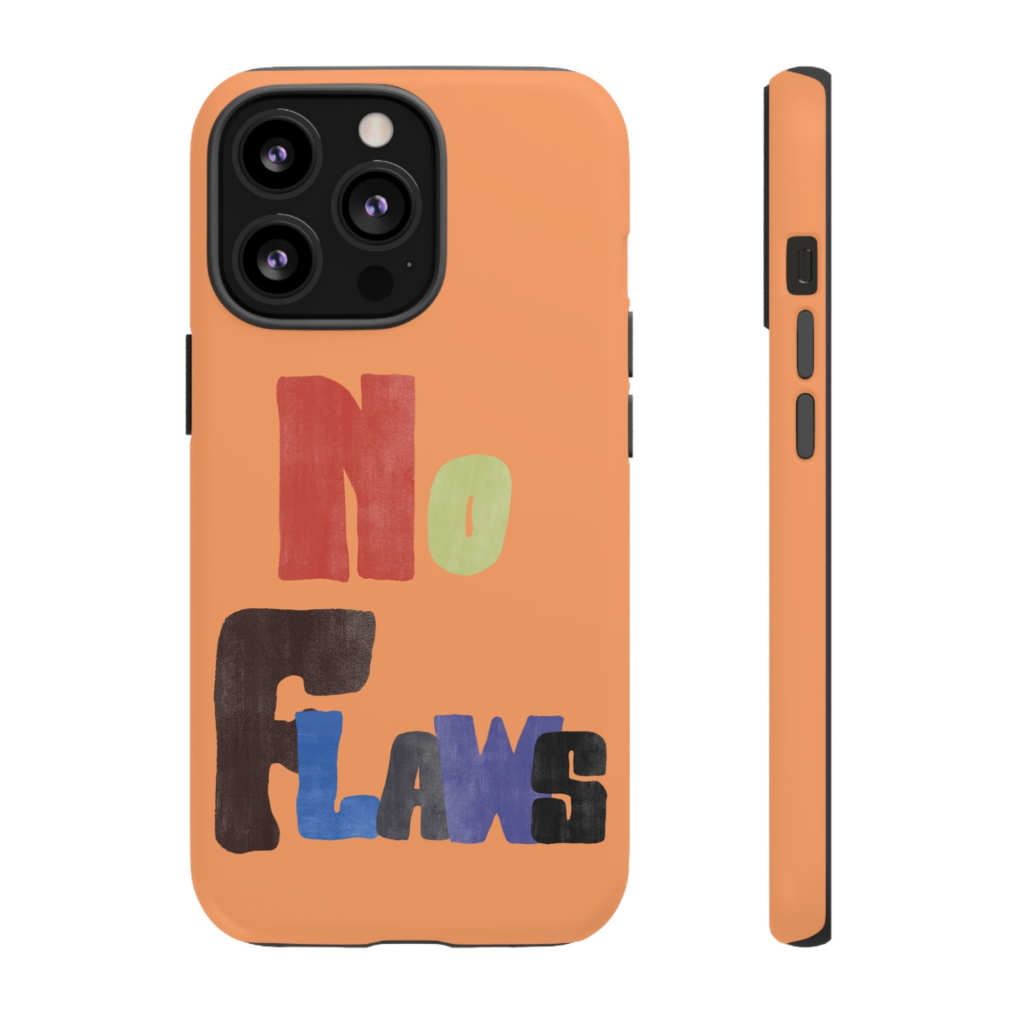 "No Flaws" Retro Hand-Lettered Protective Cover