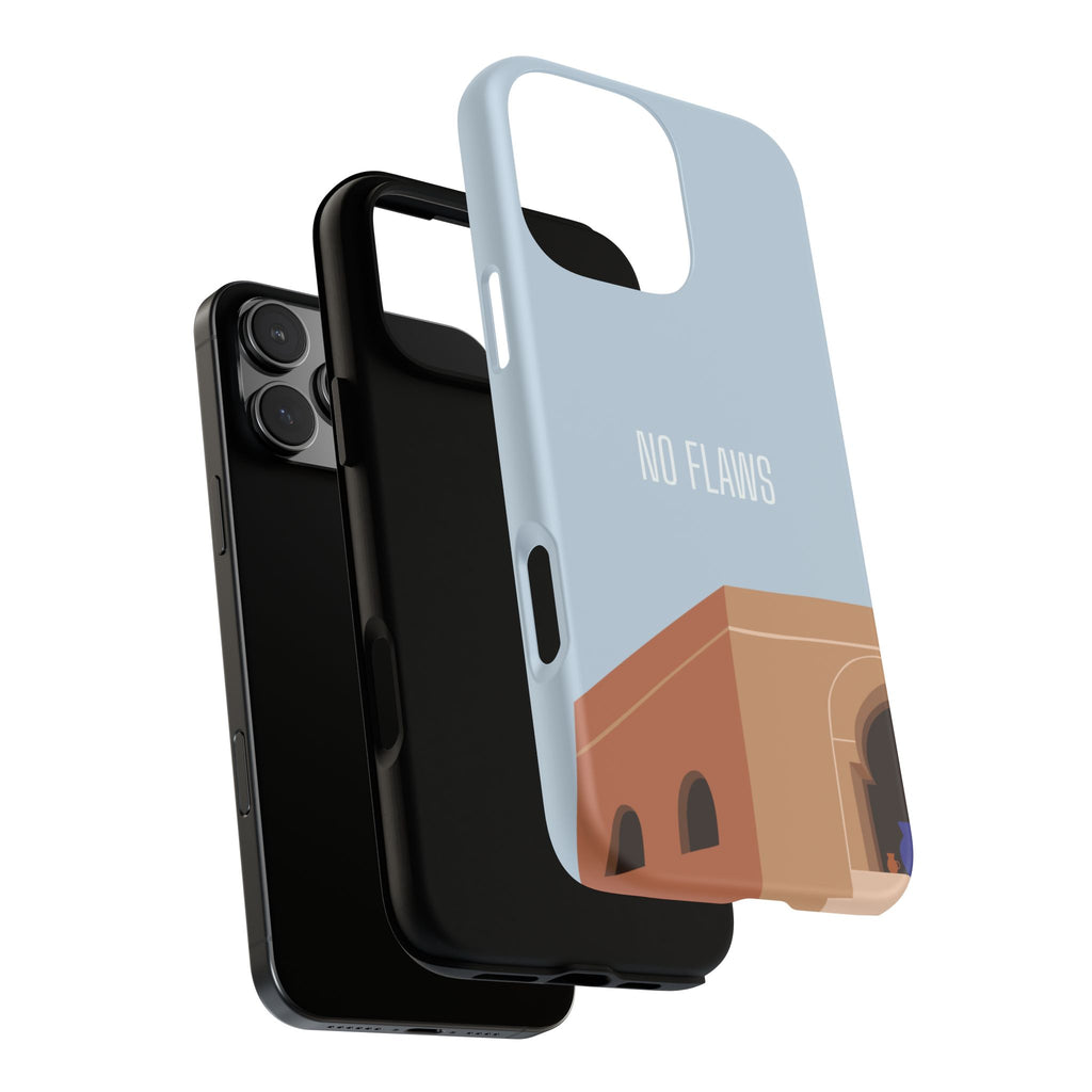 Minimal Desert Illustration “No Flaws” Protective Tough Case