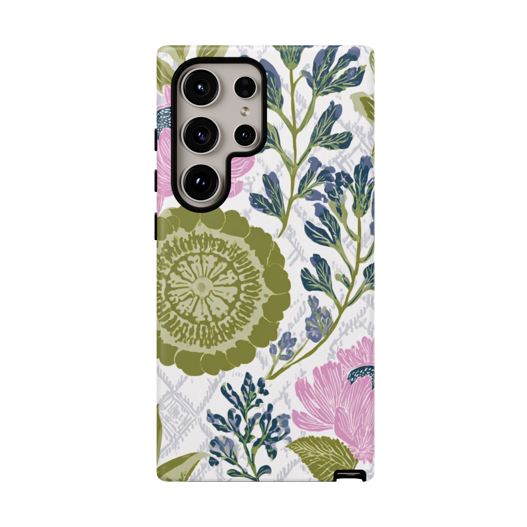 Floral Phone Case, Tough Cases with Elegant Design, Stylish Phone Accessories