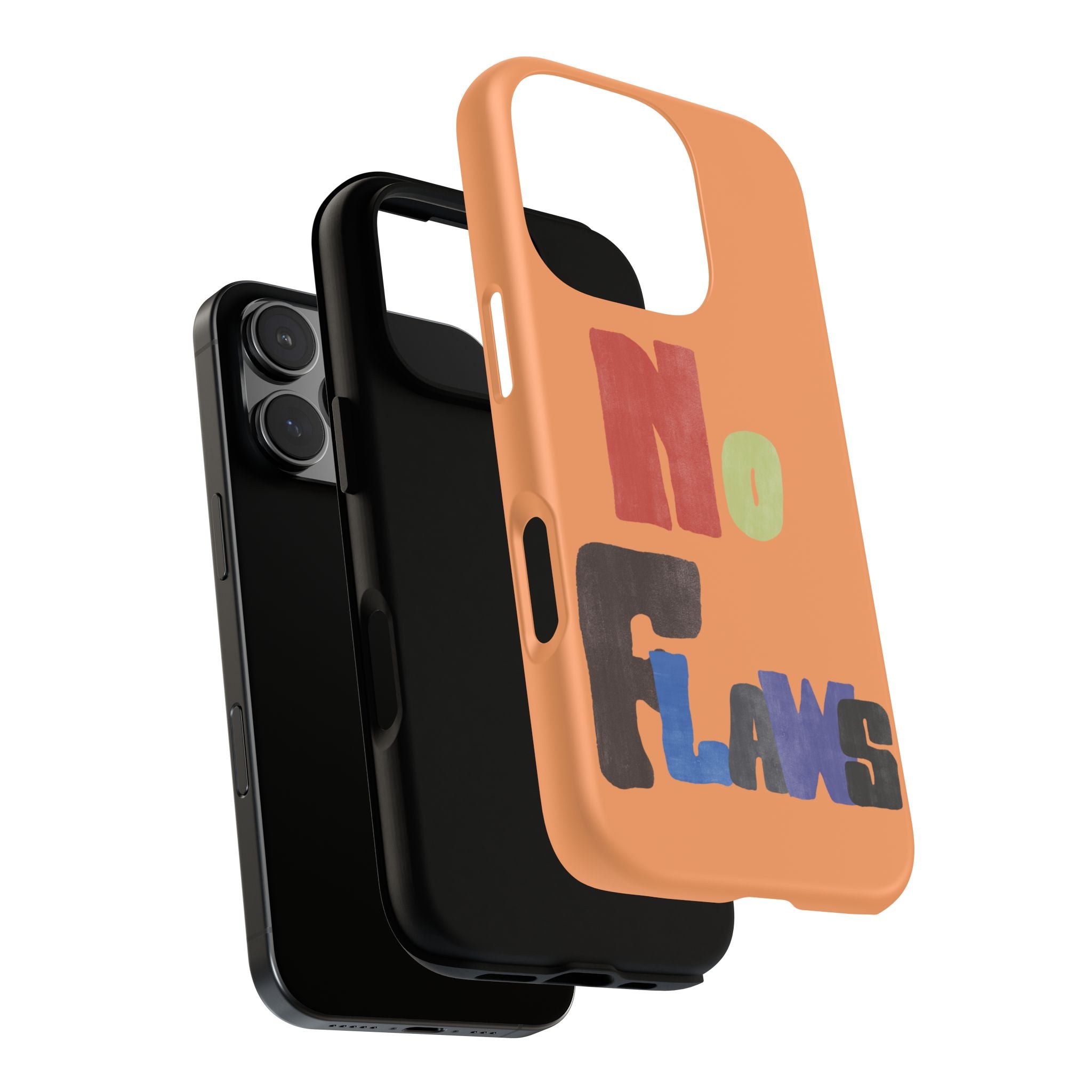 "No Flaws" Retro Hand-Lettered Protective Cover