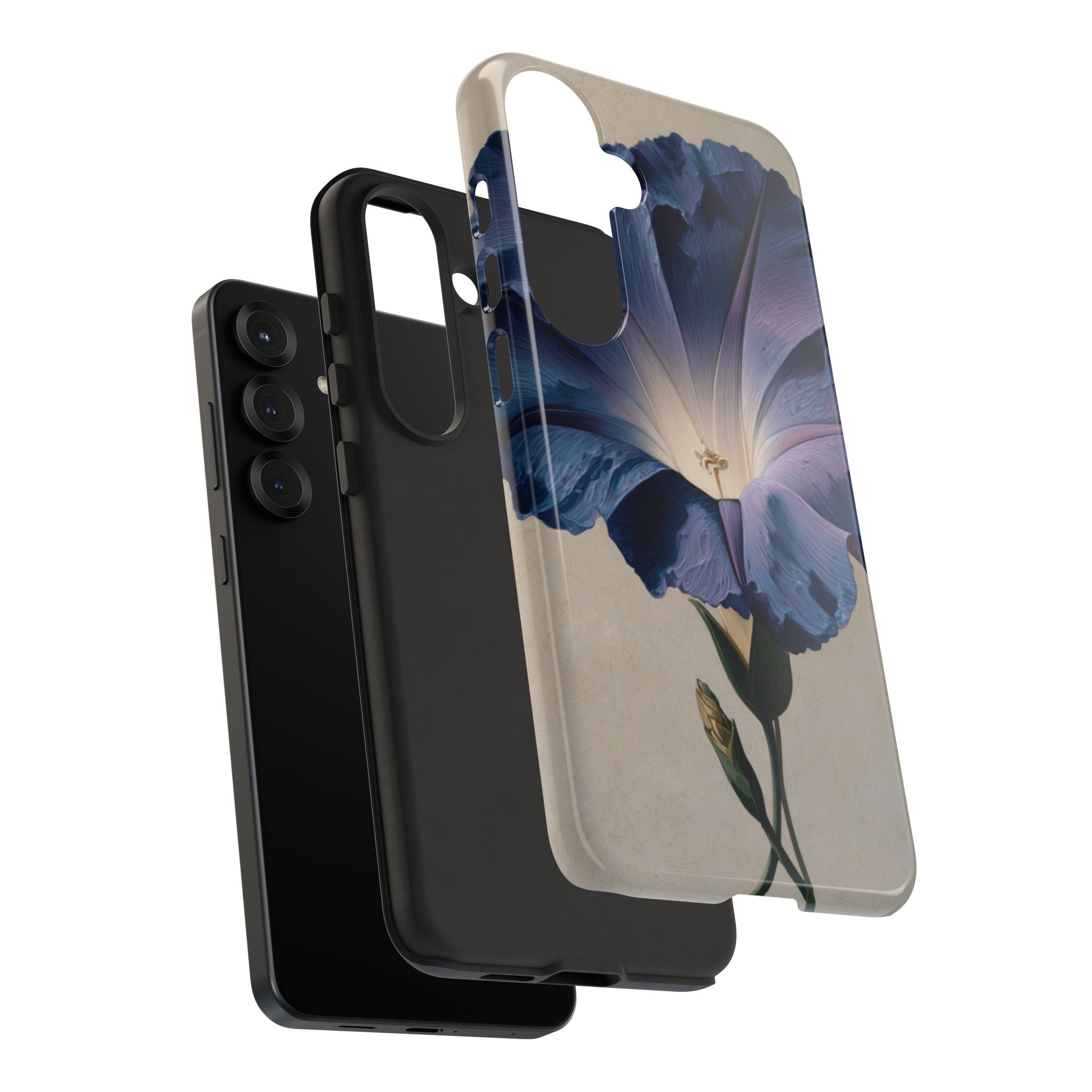 Floral Phone Case, Tough Cases with Purple Flower Design, Phone Accessories
