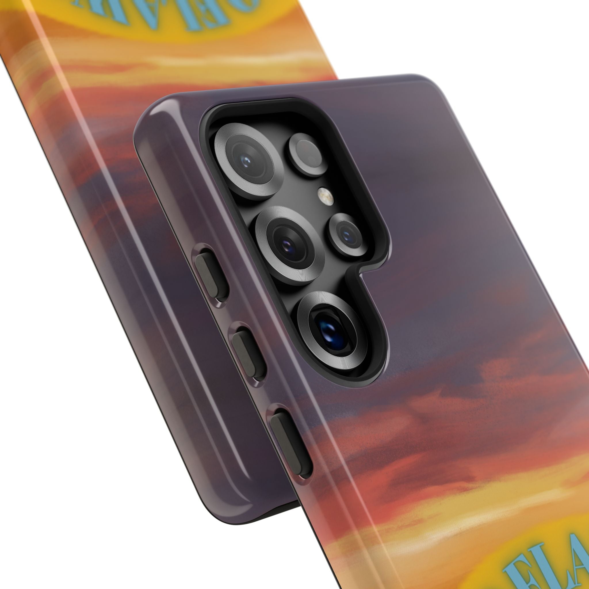 Sunset 'No Flaws' Tough Phone Case — Tropical Beach Protective Cover